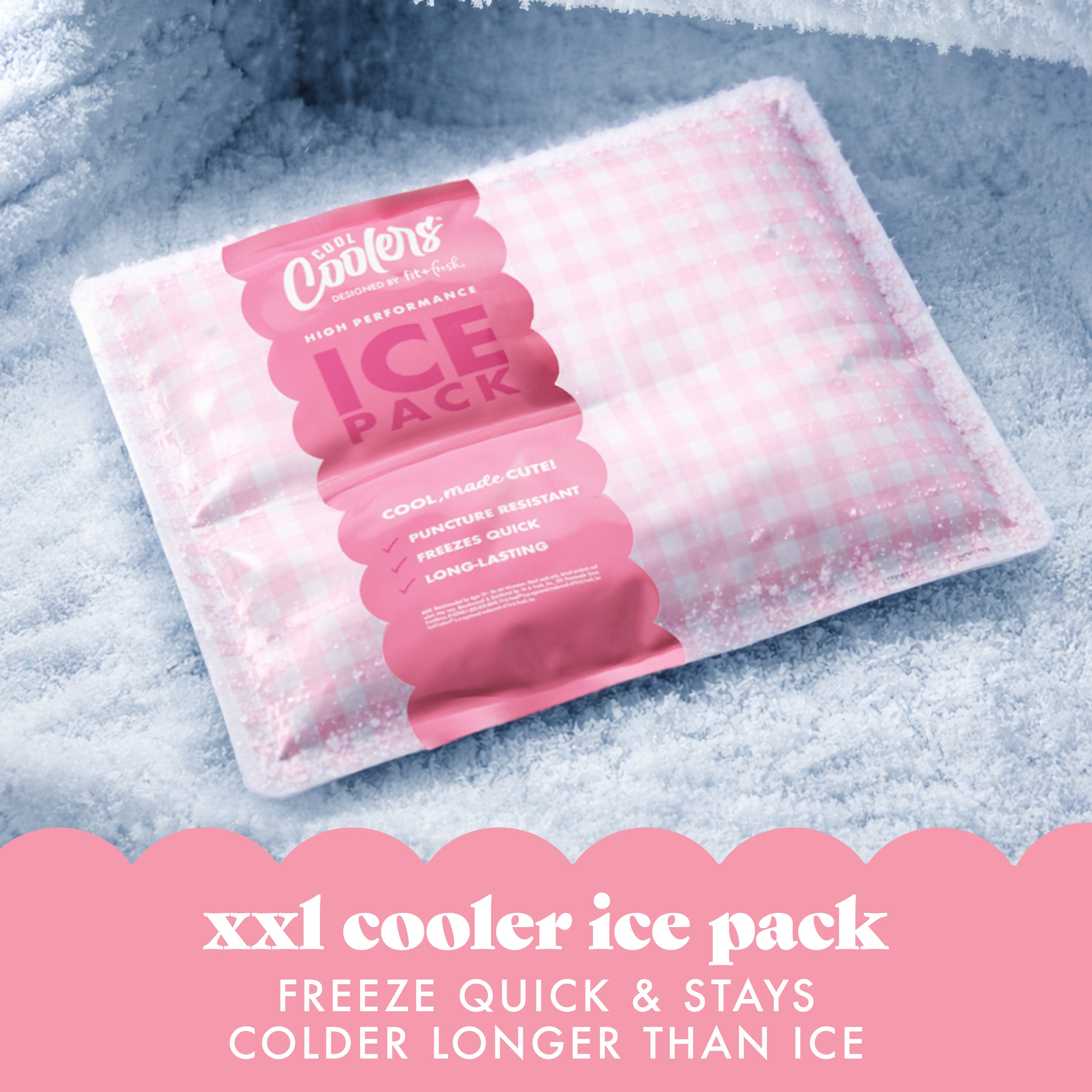 fit-fresh-cool-coolers-xxl-high-performance-reusable-cooler-ice-pack-pink-gingha image 8