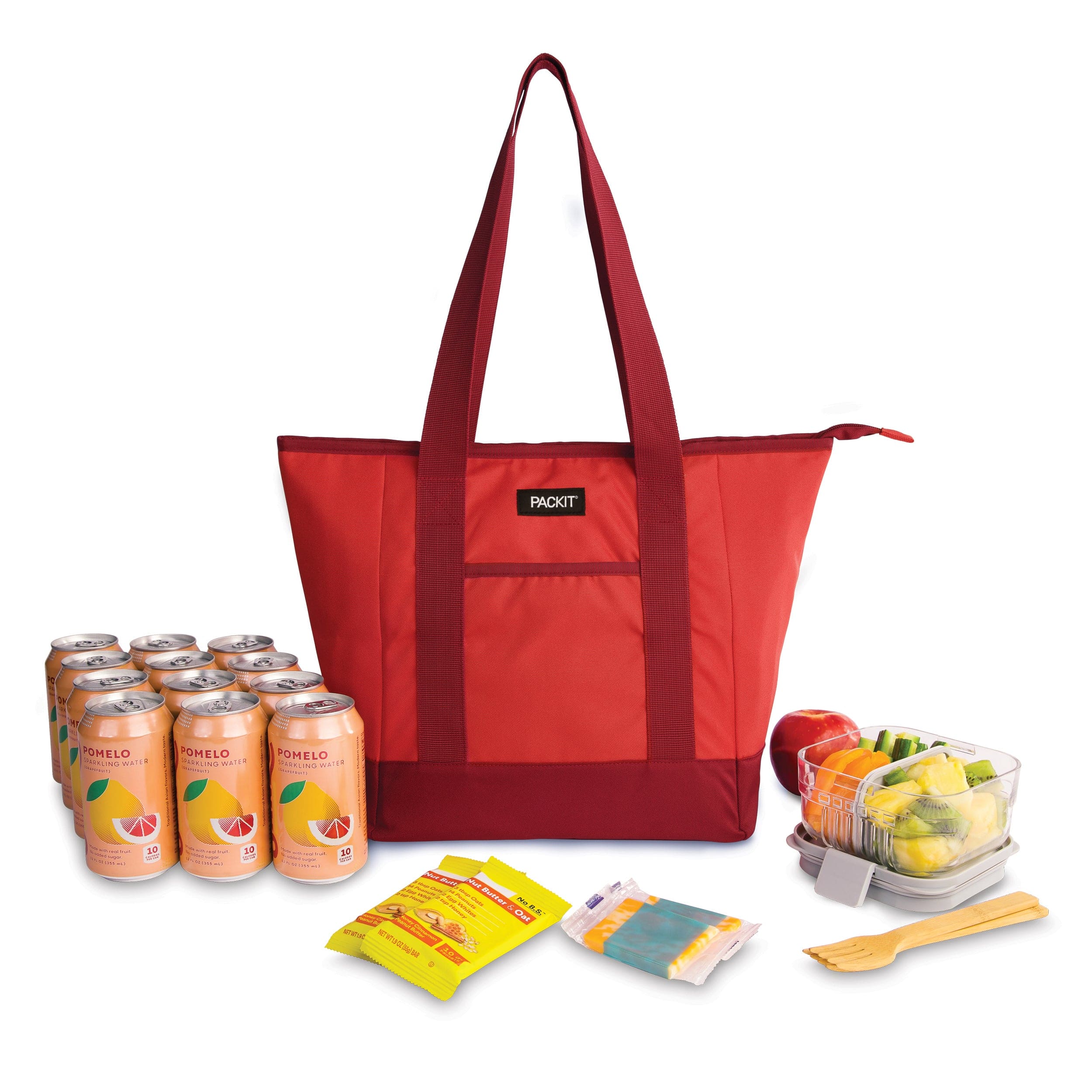 packit-freezable-12-can-tote-cooler-with-ecofreeze-built-in-cooling-and-large-ca image 2