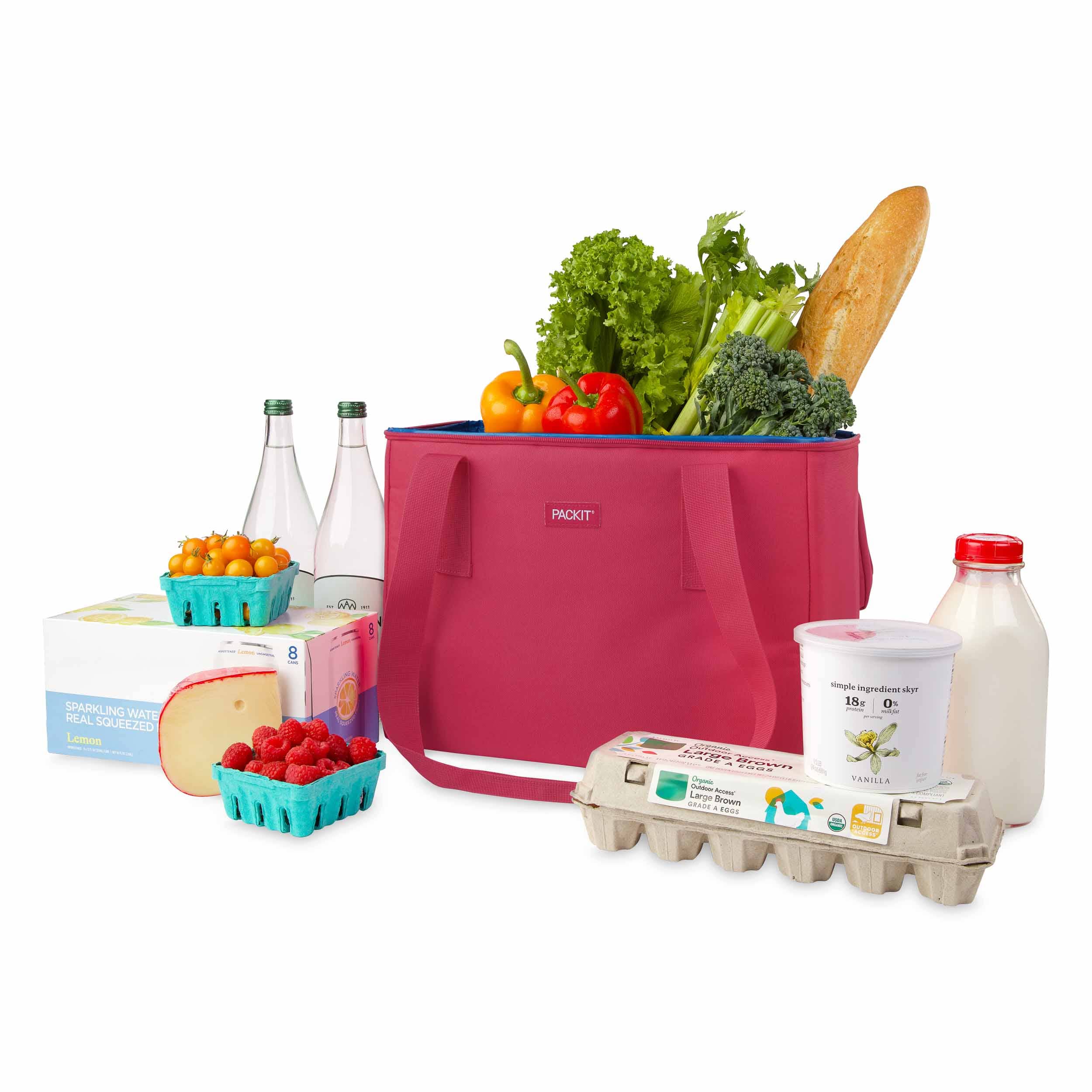 packit-freezable-market-tote-reusable-insulated-grocery-tote-bag-with-built-in-e image 3