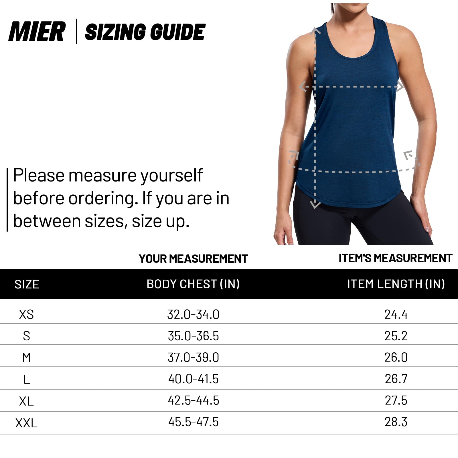 mier-women-s-strapflow-curvy-racerback-tank-top-quick-dry-cut-out-back image 7