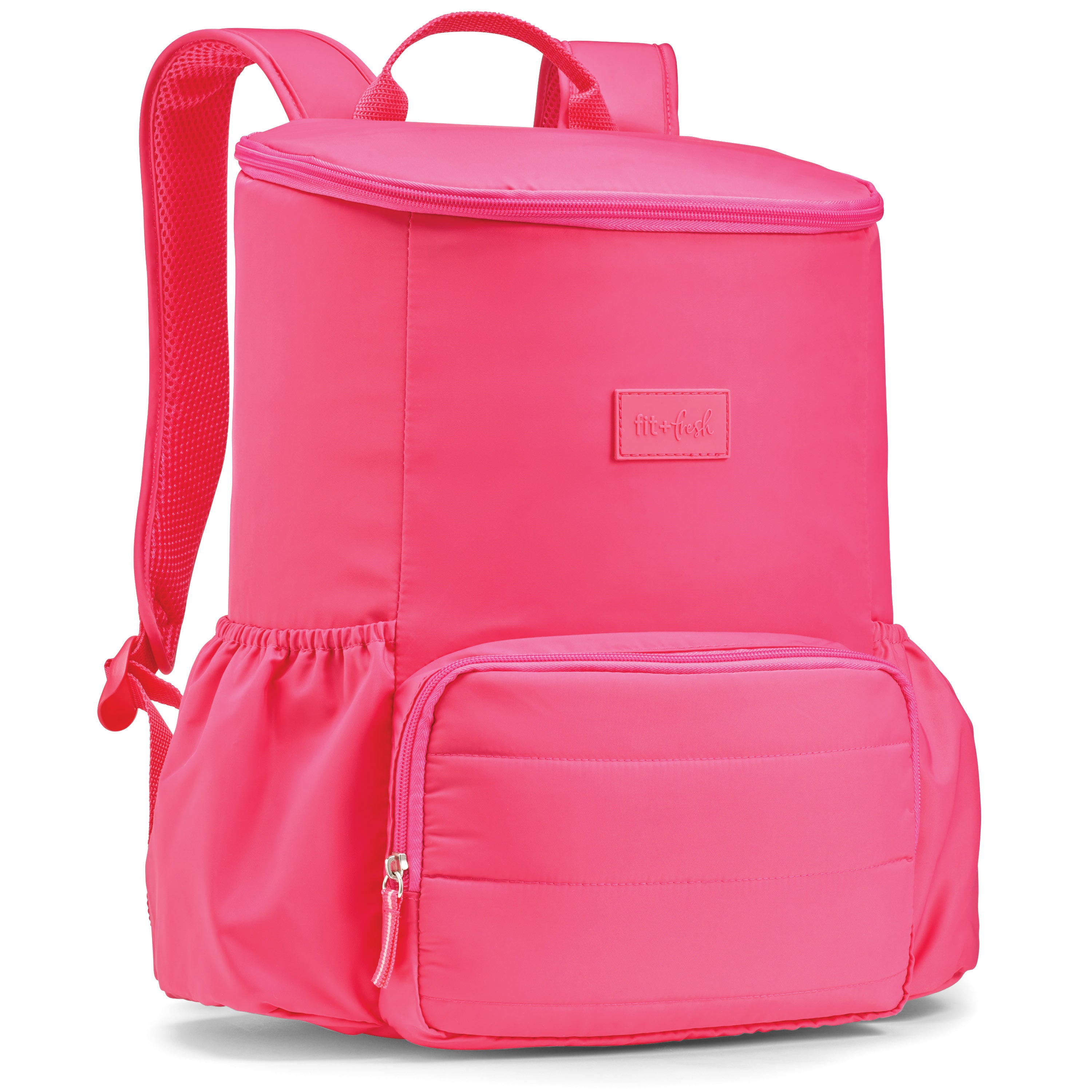 fit-fresh-izzy-24-can-backpack-cooler-hot-pink-insulated-hands-free-cooler-backp image 1