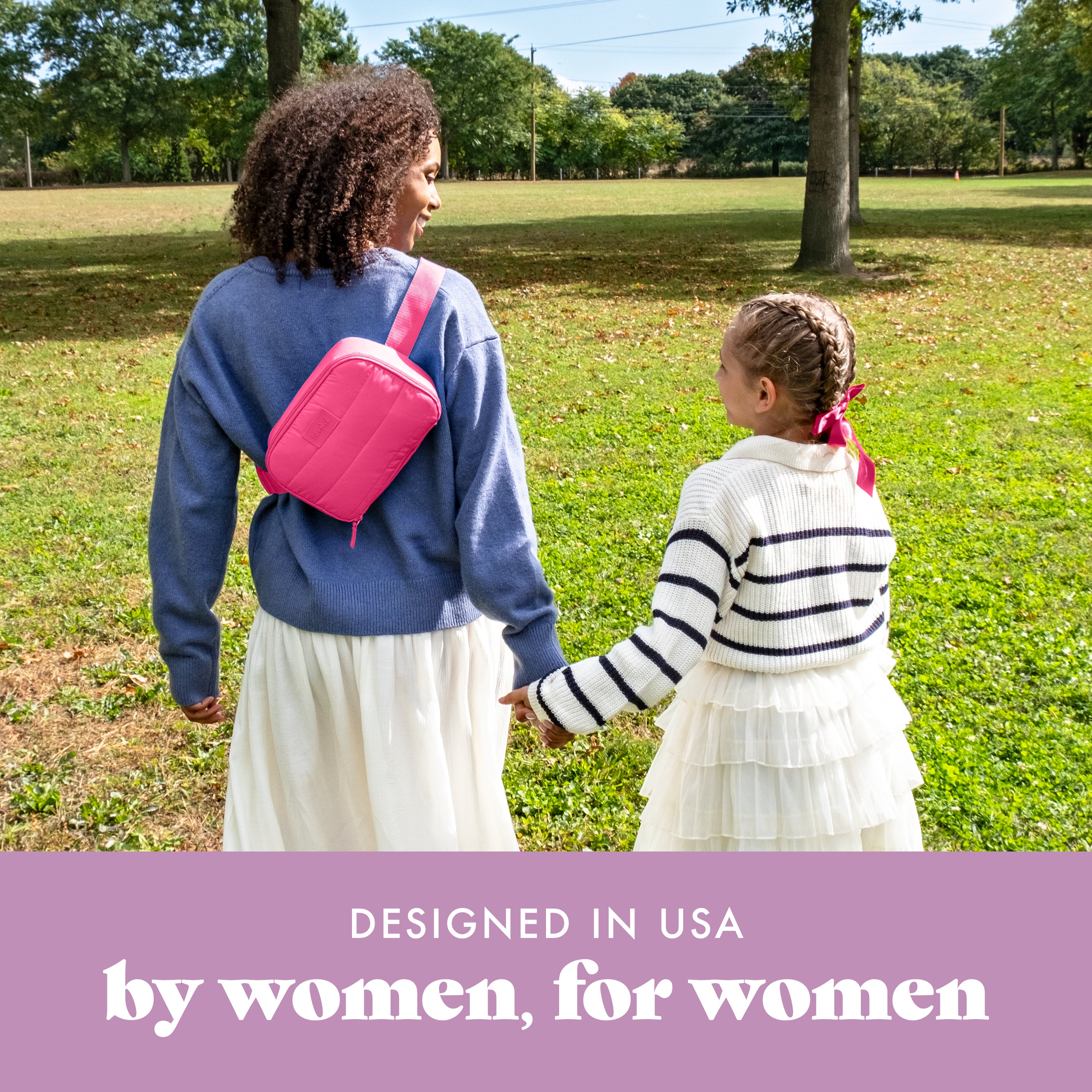 fit-fresh-jada-3-can-cooler-belt-bag-hot-pink-insulated-hands-free-sling-cooler- image 7