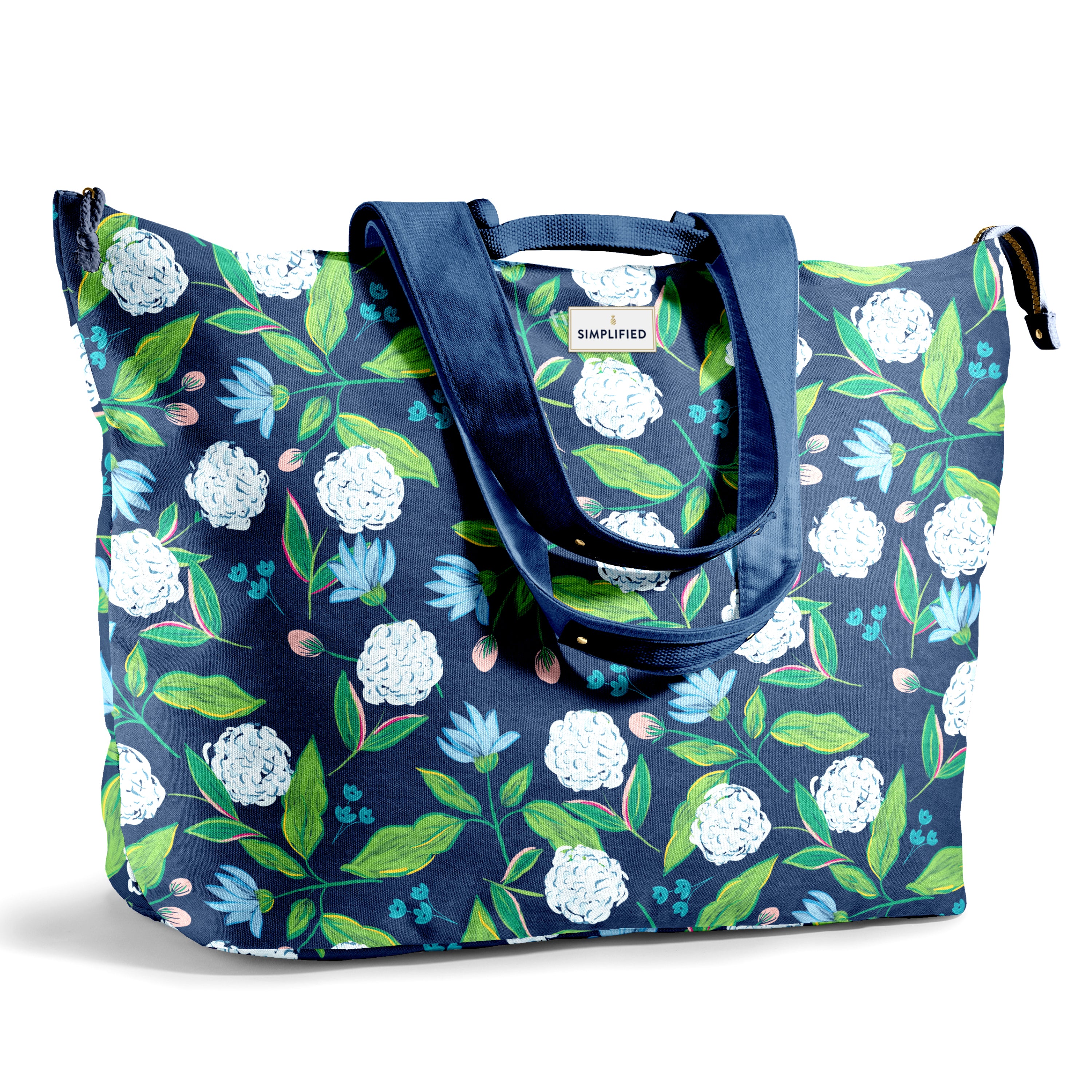 fit-fresh-all-the-things-xl-travel-tote-bag-hydrangeas-extra-large-22-x-18-x-12- image 1