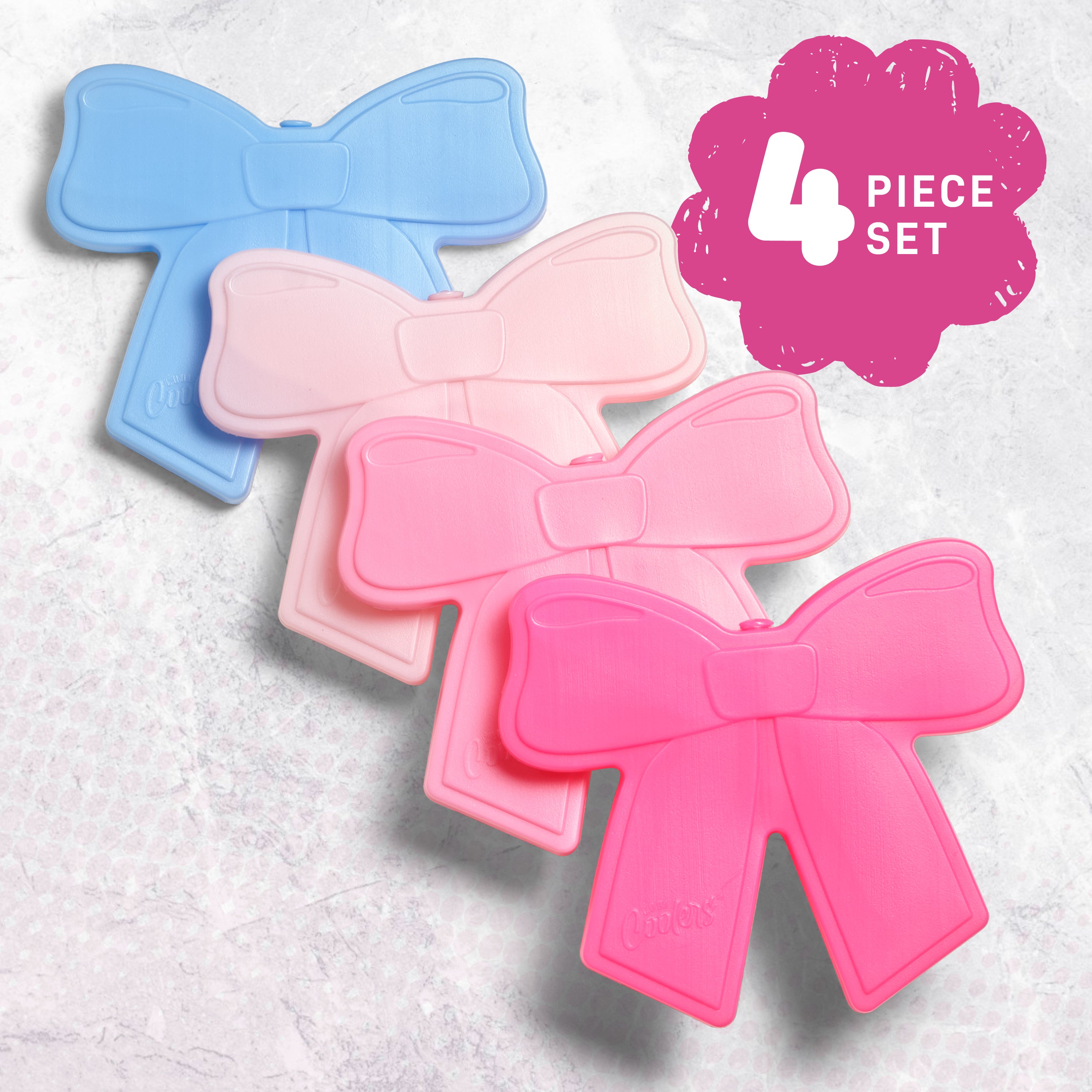 fit-fresh-cool-coolers-kids-shaped-ice-packs-bows-reusable-slim-bow-shaped-lunch image 3
