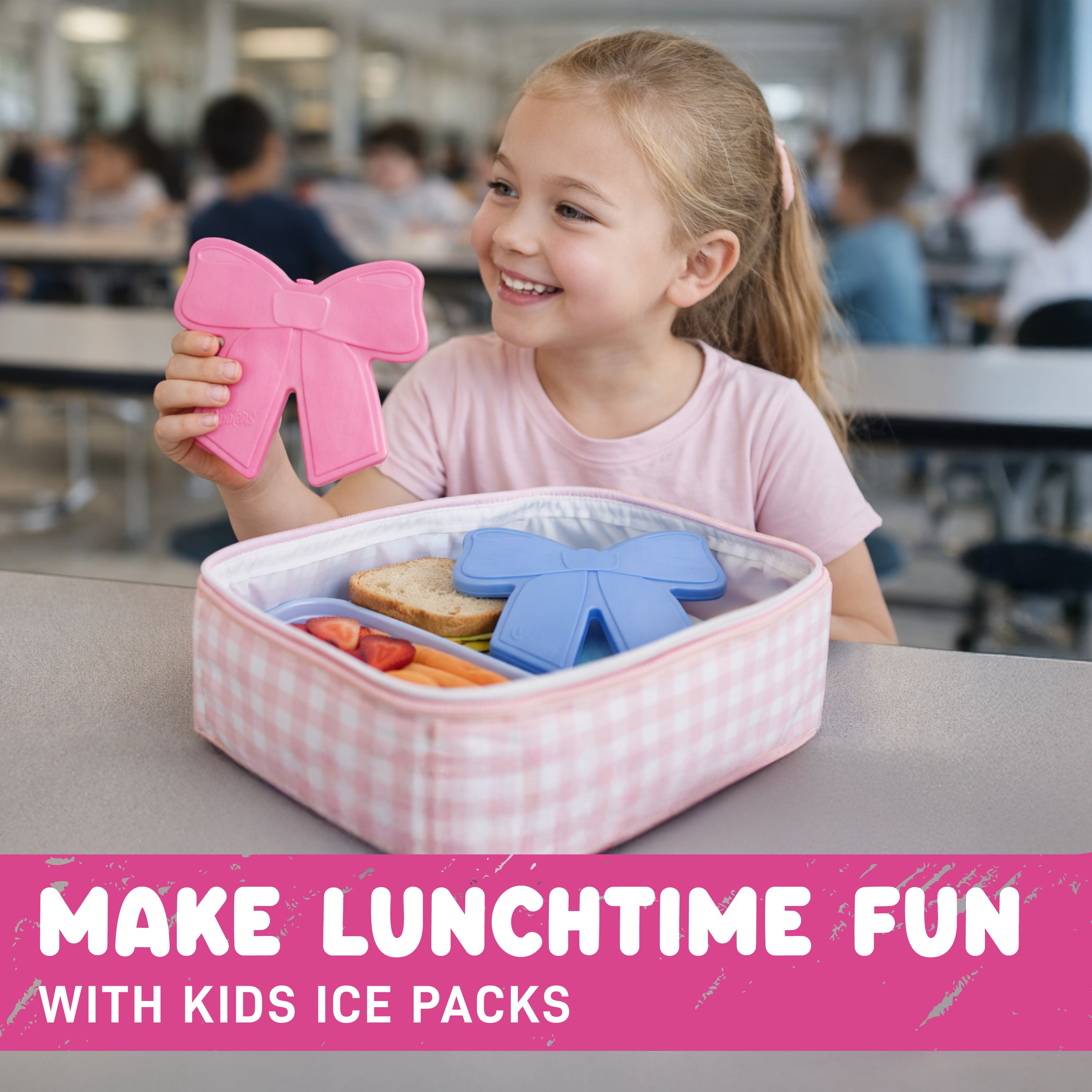 fit-fresh-cool-coolers-kids-shaped-ice-packs-bows-reusable-slim-bow-shaped-lunch image 4
