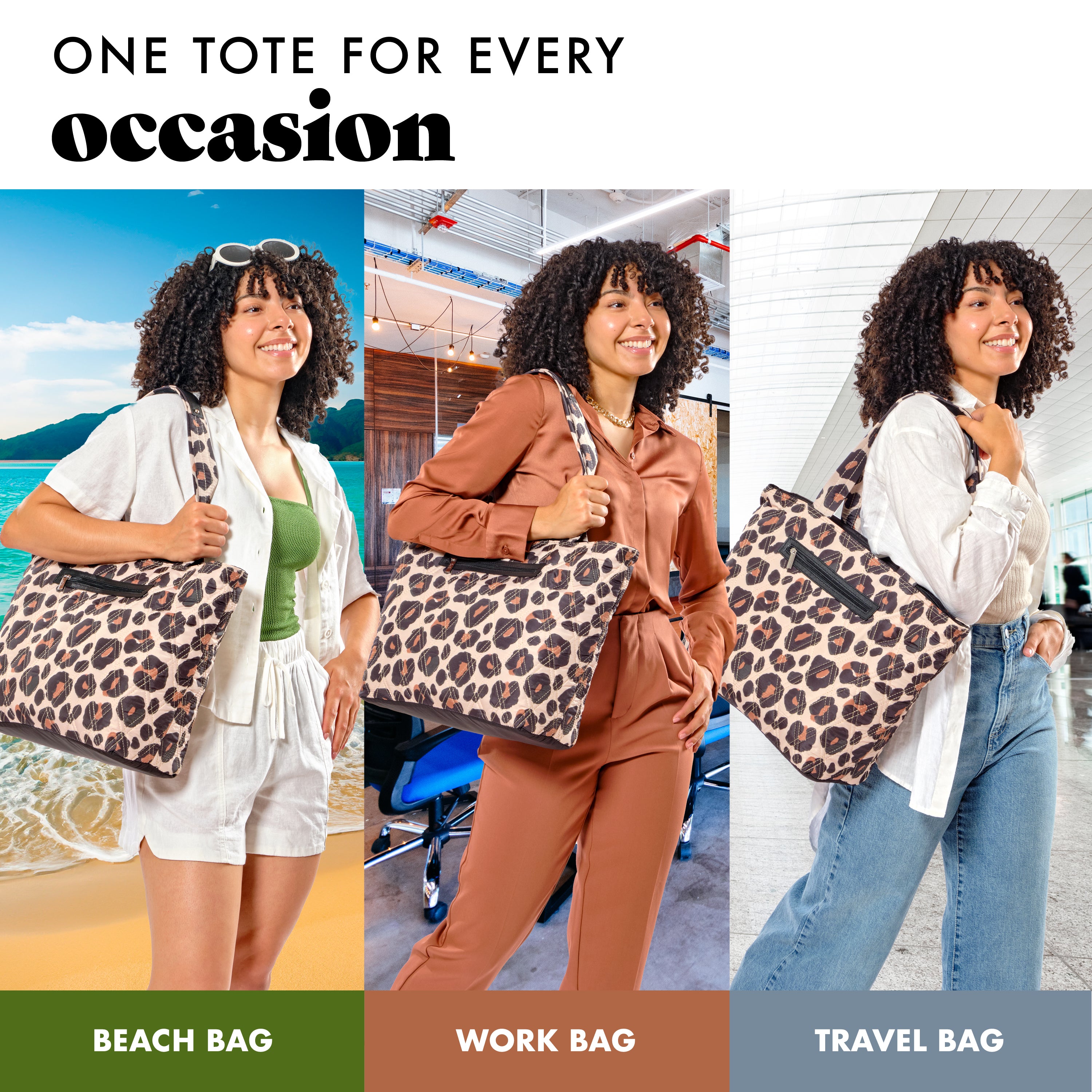 fit-fresh-metro-tote-2-in-1-work-lunch-bag-leopard-18-quilted-laptop-work-tote-w image 7