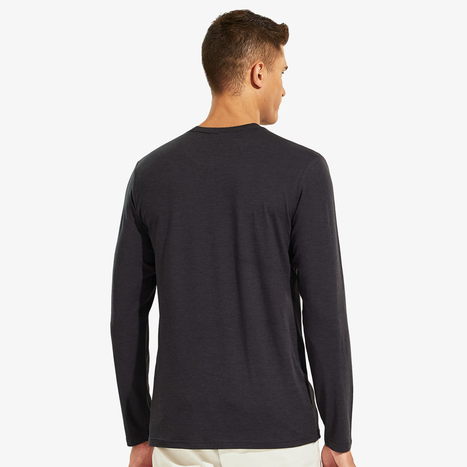 mier-x-sofort-men-s-buttery-soft-long-sleeve-athletic-crew-neck-tee image 6