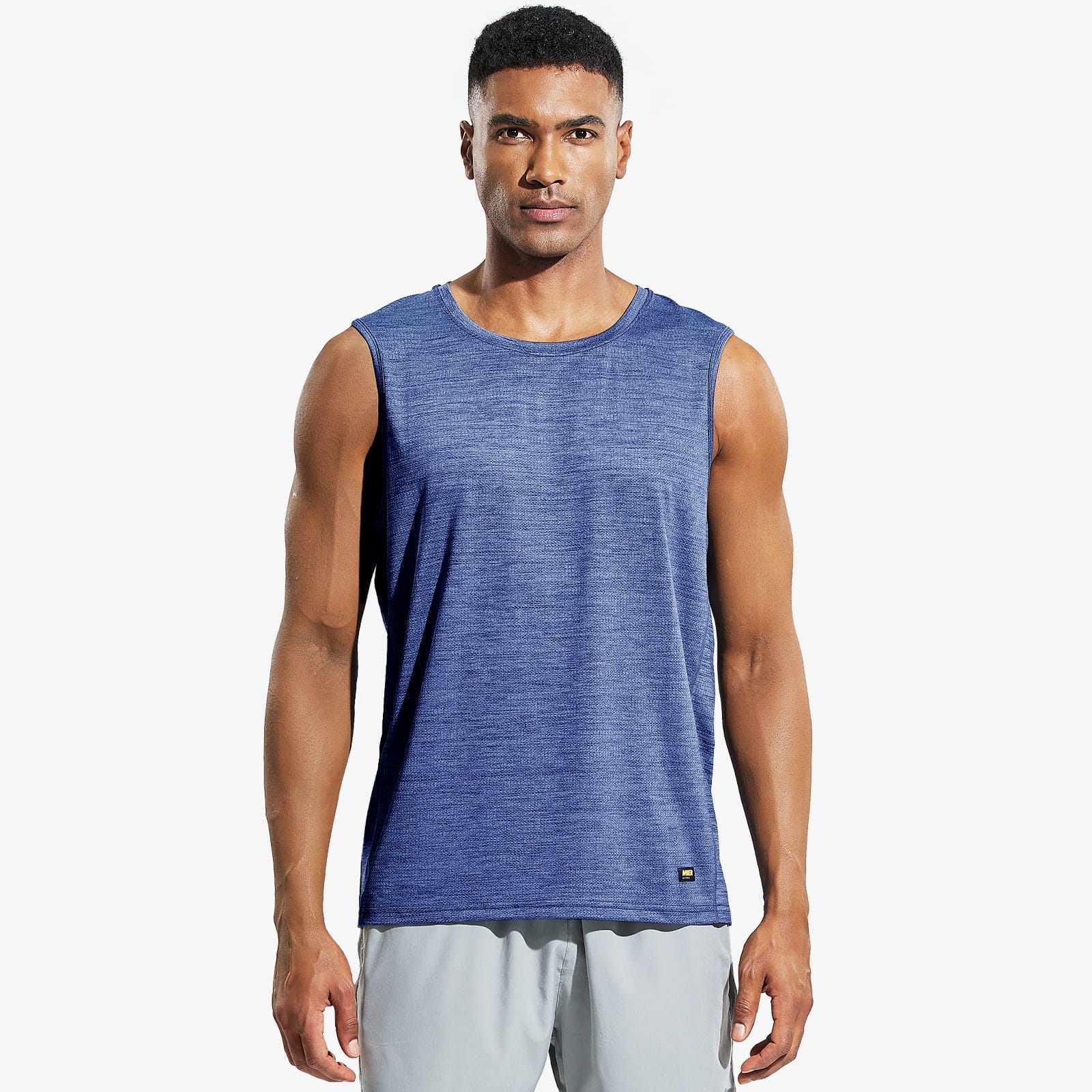 mier-men-s-sleeveless-athletic-training-tee-4-way-stretch-mesh-tank image 4