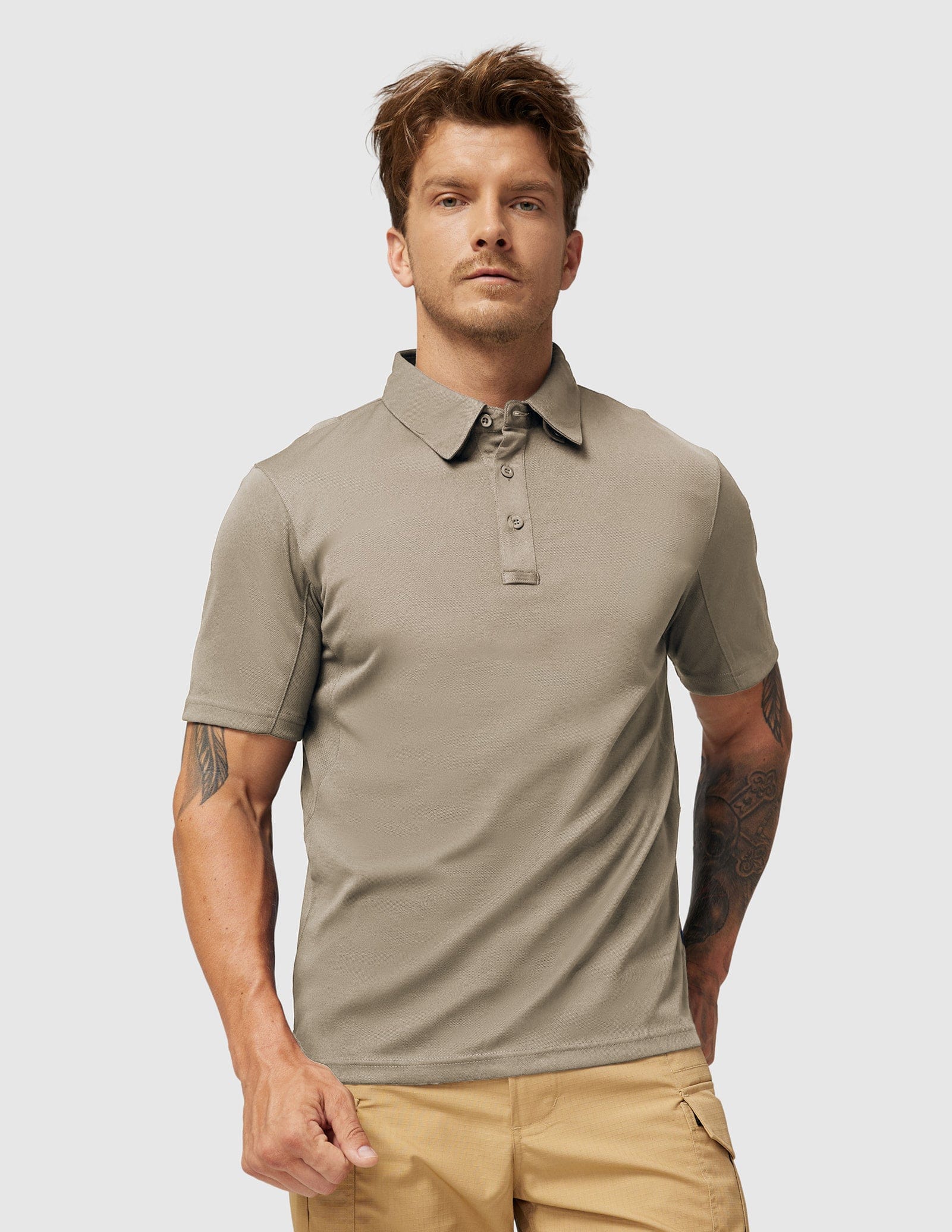 mier-men-s-tactical-polo-shirt-short-sleeve-performance-collared-shirt-with-swea image 1