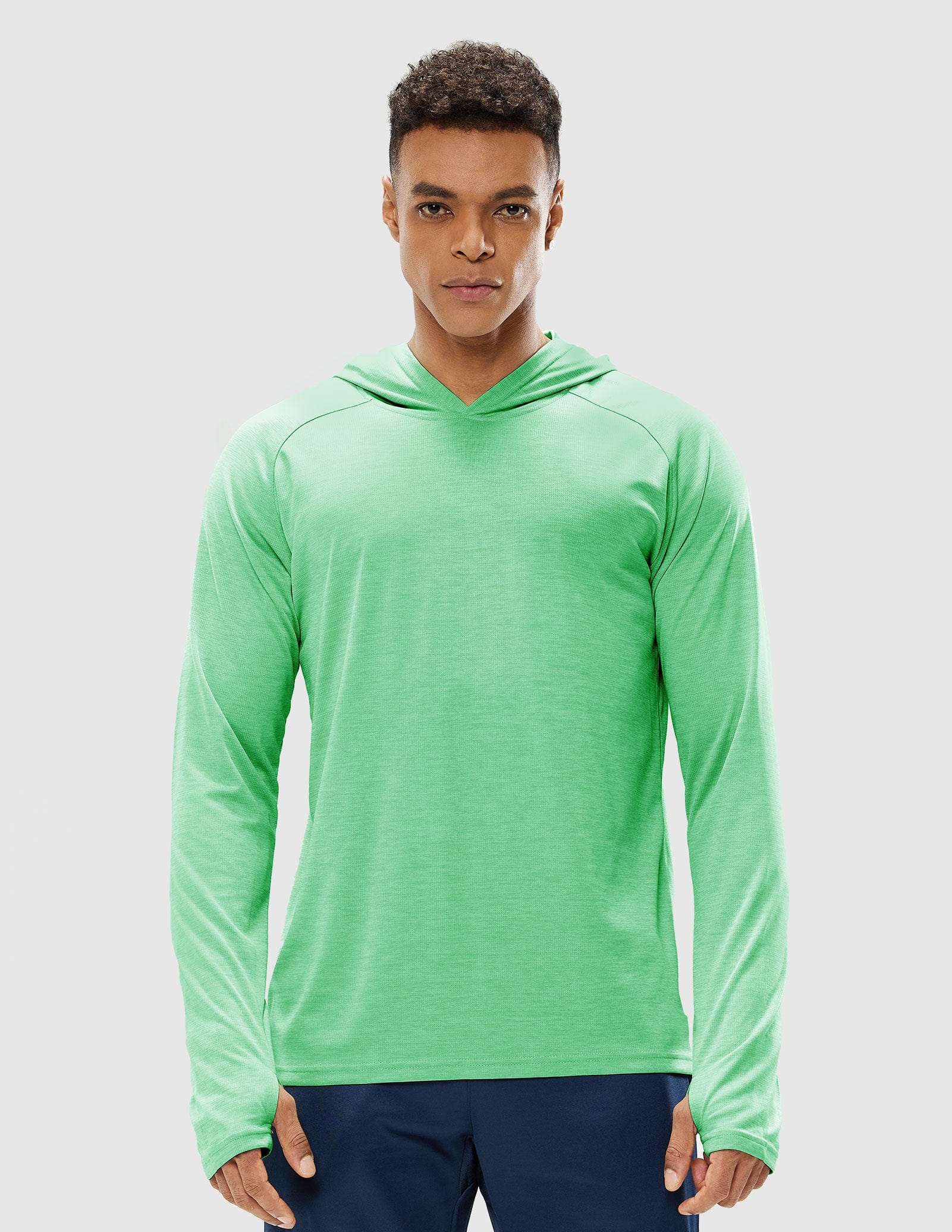 mier-men-s-paceguard-lightweight-hoodie-long-sleeve-shirt-sun-defense-hooded-per image 4