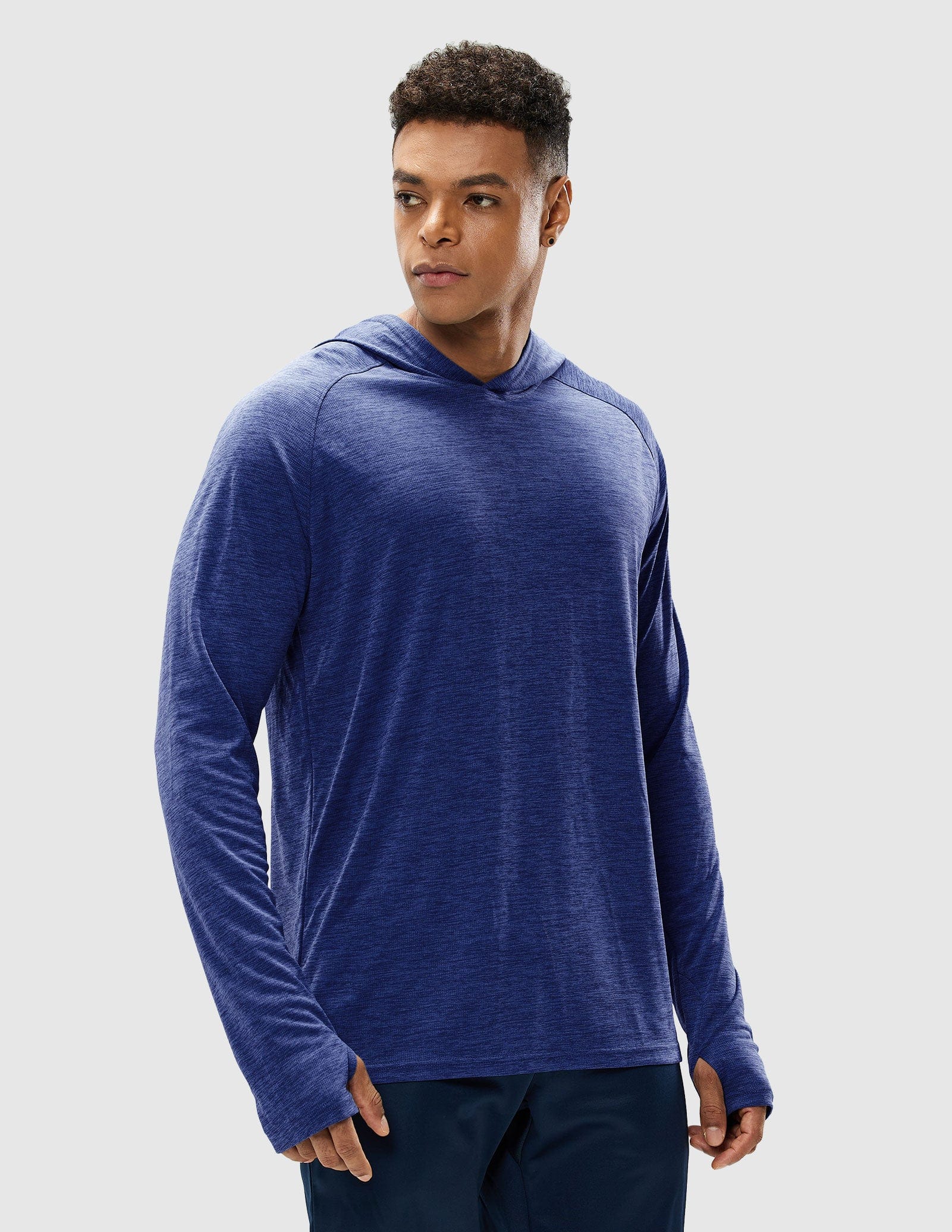 mier-men-s-paceguard-lightweight-hoodie-long-sleeve-shirt-sun-defense-hooded-per image 5