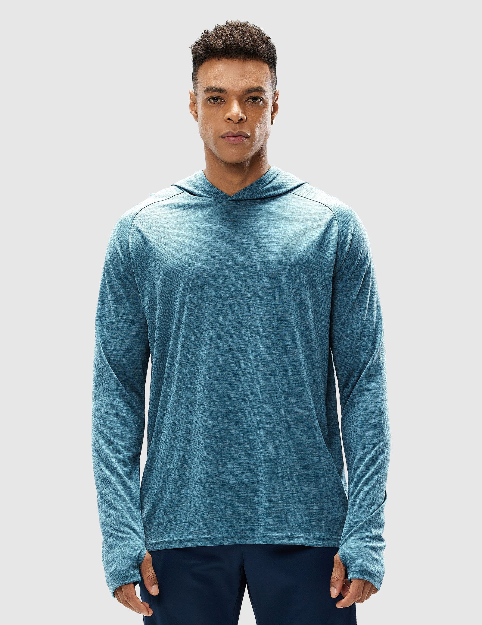 mier-men-s-paceguard-lightweight-hoodie-long-sleeve-shirt-sun-defense-hooded-per image 7