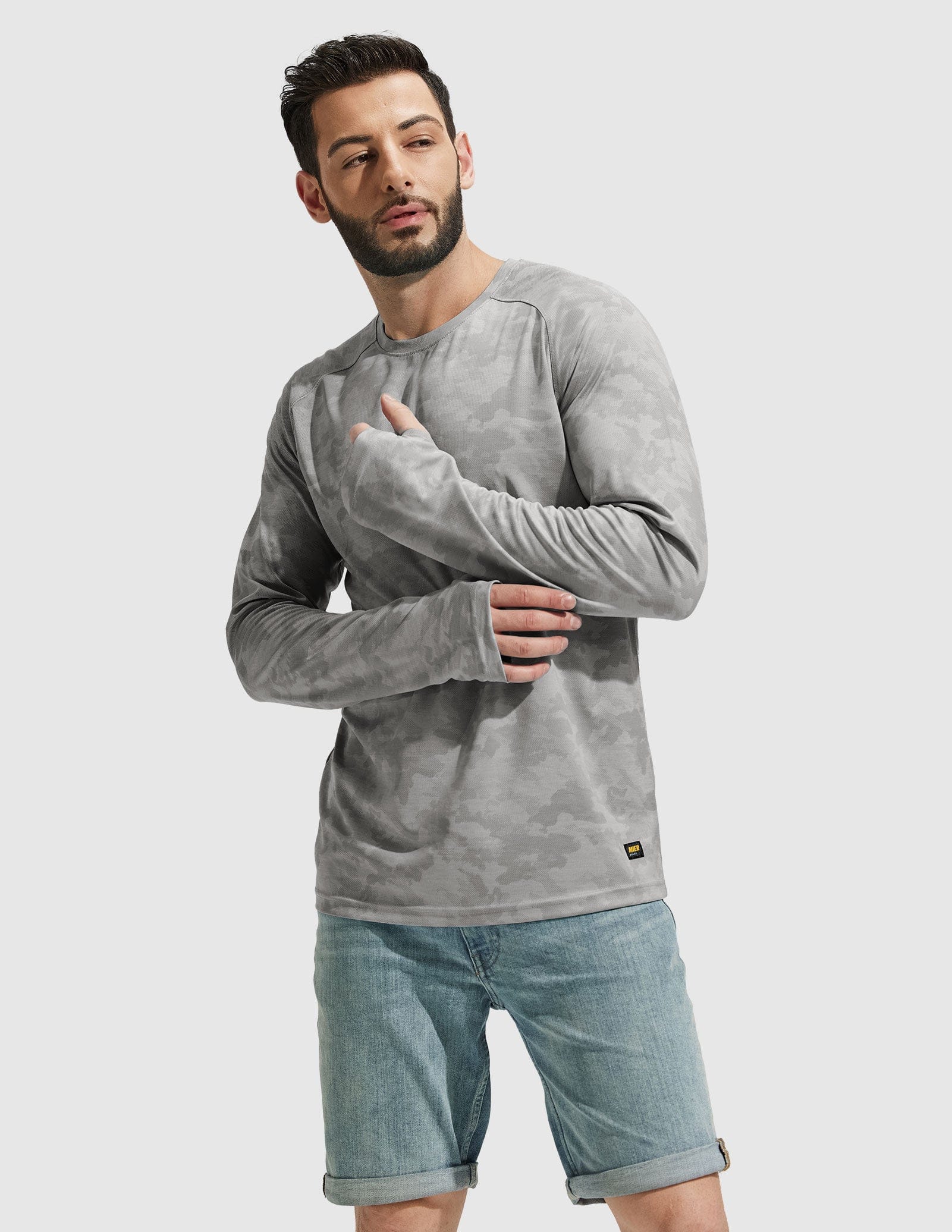 mier-men-s-paceguard-long-sleeve-shirt-upf-50-camo-performance-fishing-and-hikin image 2
