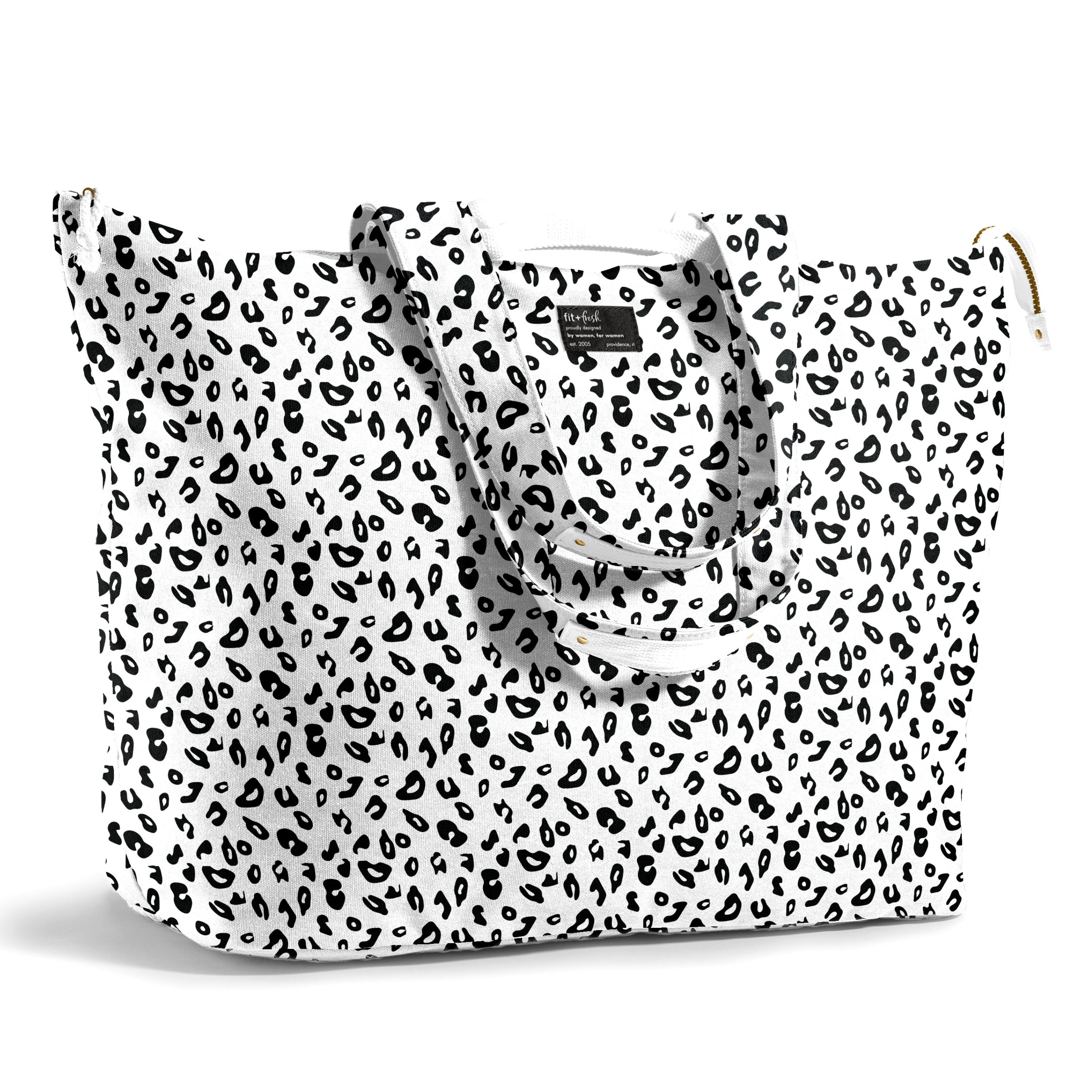 fit-fresh-all-the-things-xl-travel-tote-bag-micro-cheetah-22-x-18-x-12-extra-lar image 1