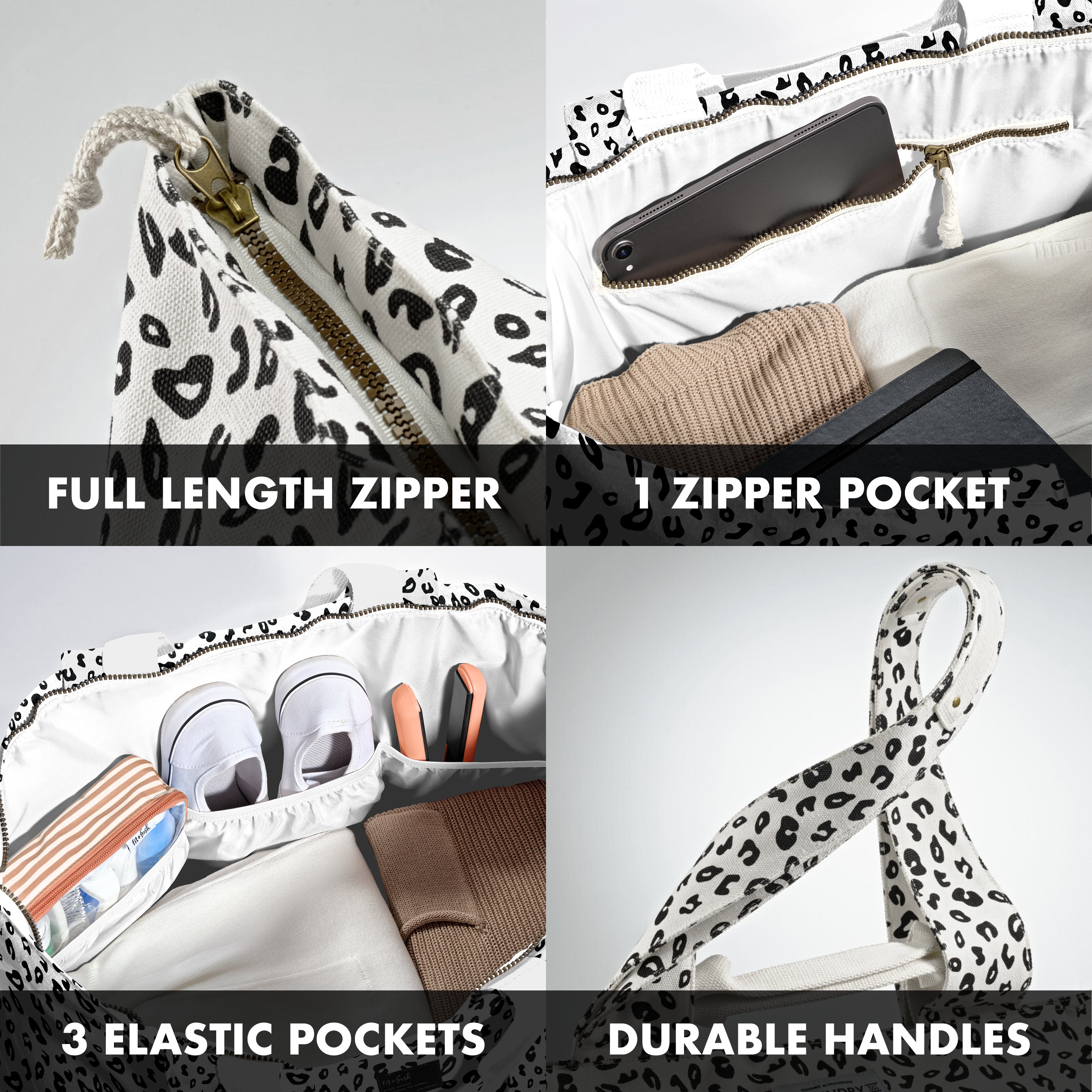 fit-fresh-all-the-things-xl-travel-tote-bag-micro-cheetah-22-x-18-x-12-extra-lar image 4