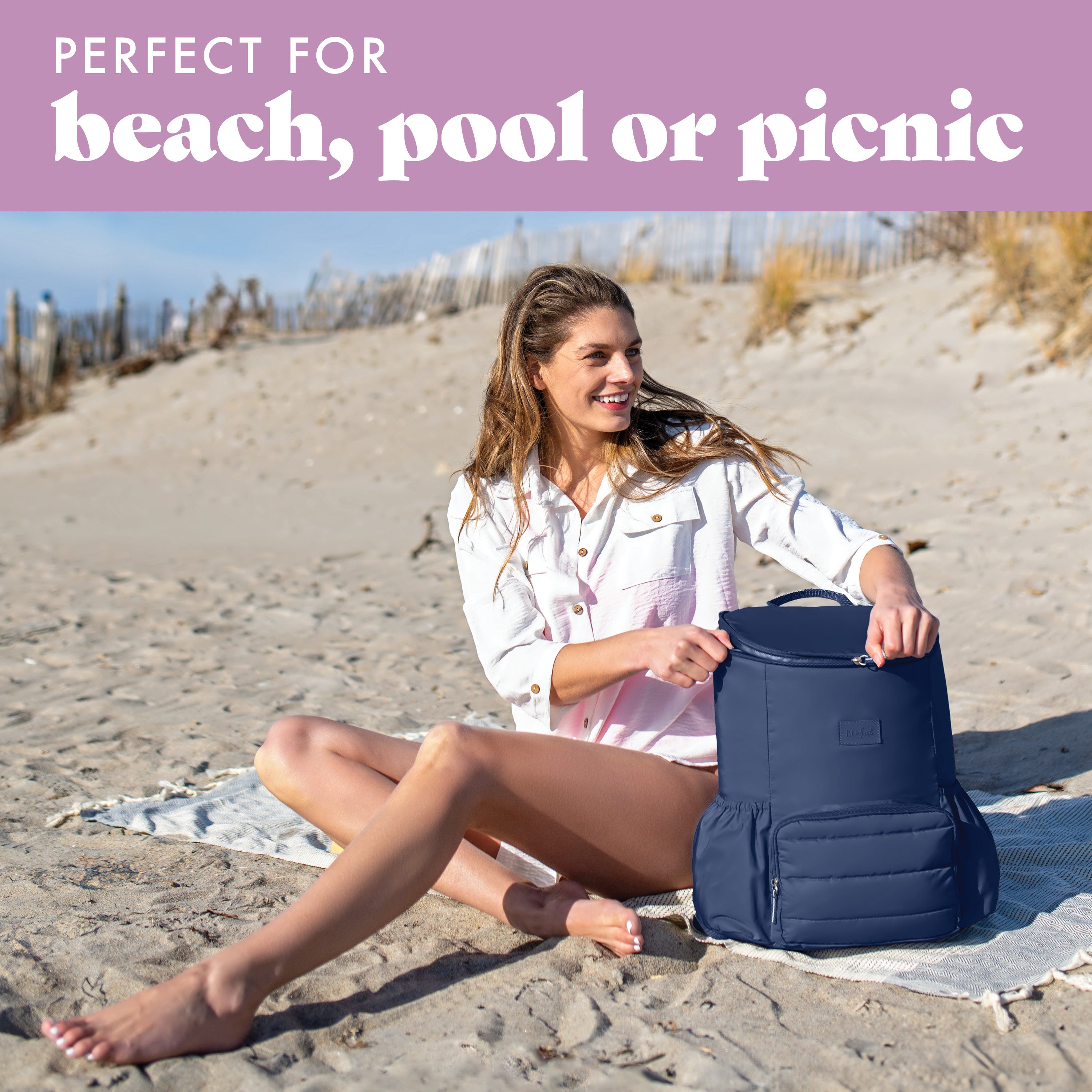 fit-fresh-izzy-24-can-backpack-cooler-midnight-blue-insulated-hands-free-soft-co image 3