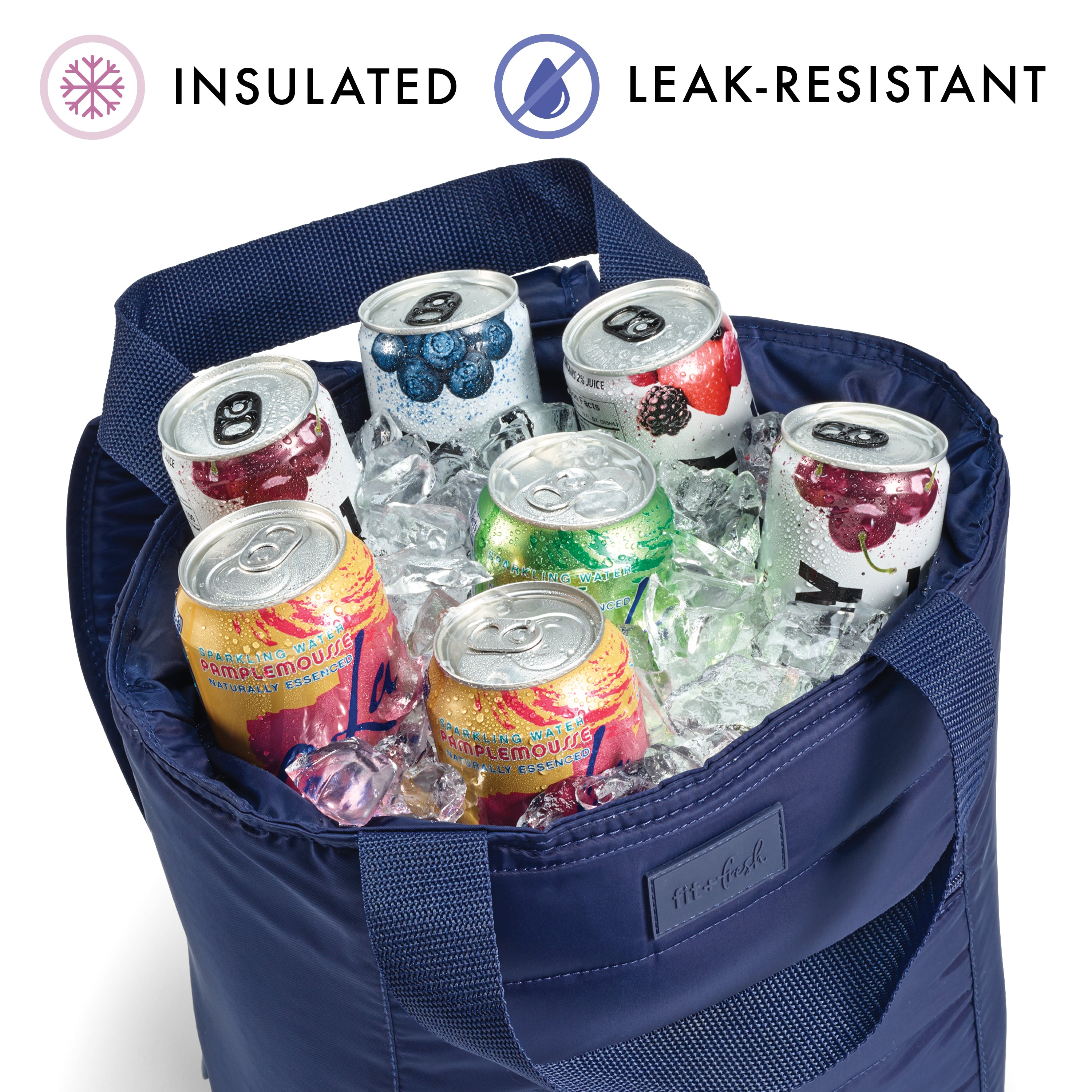 fit-fresh-mari-12-can-backpack-cooler-tote-midnight-blue-insulated-cooler-with-b image 2