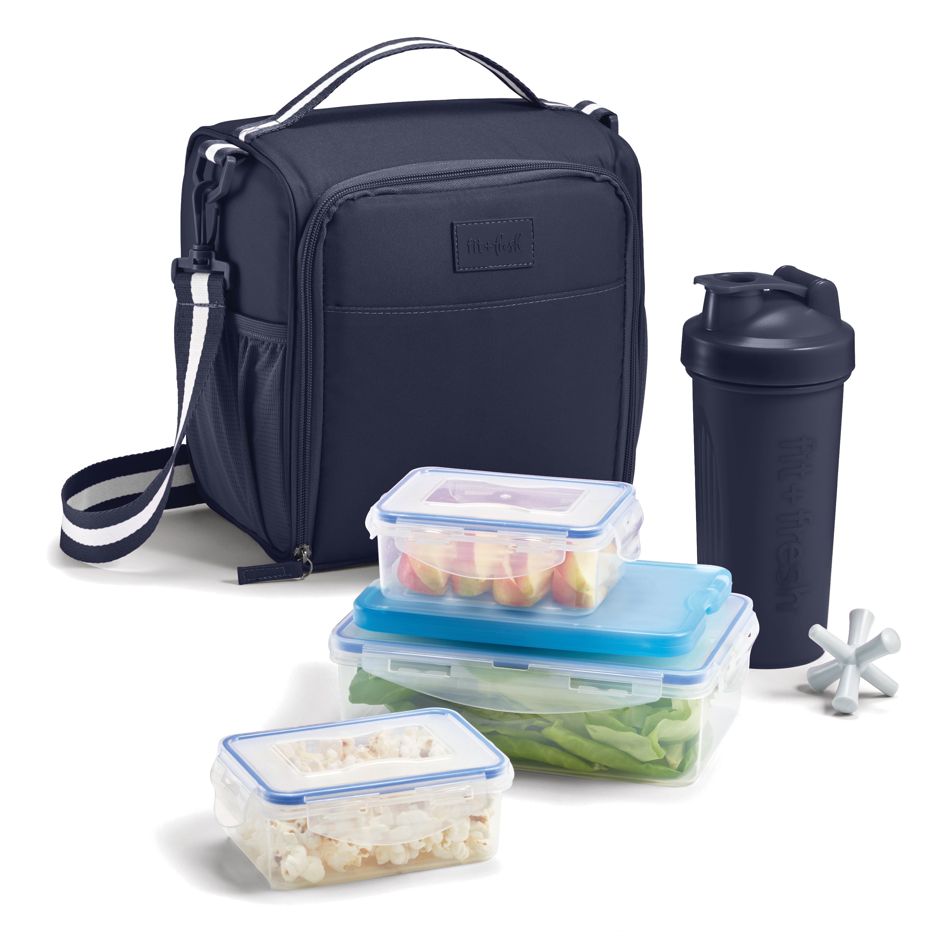fit-fresh-bree-meal-prep-lunch-bag-with-lunch-kit-midnight-blue-6-piece-insulate image 1