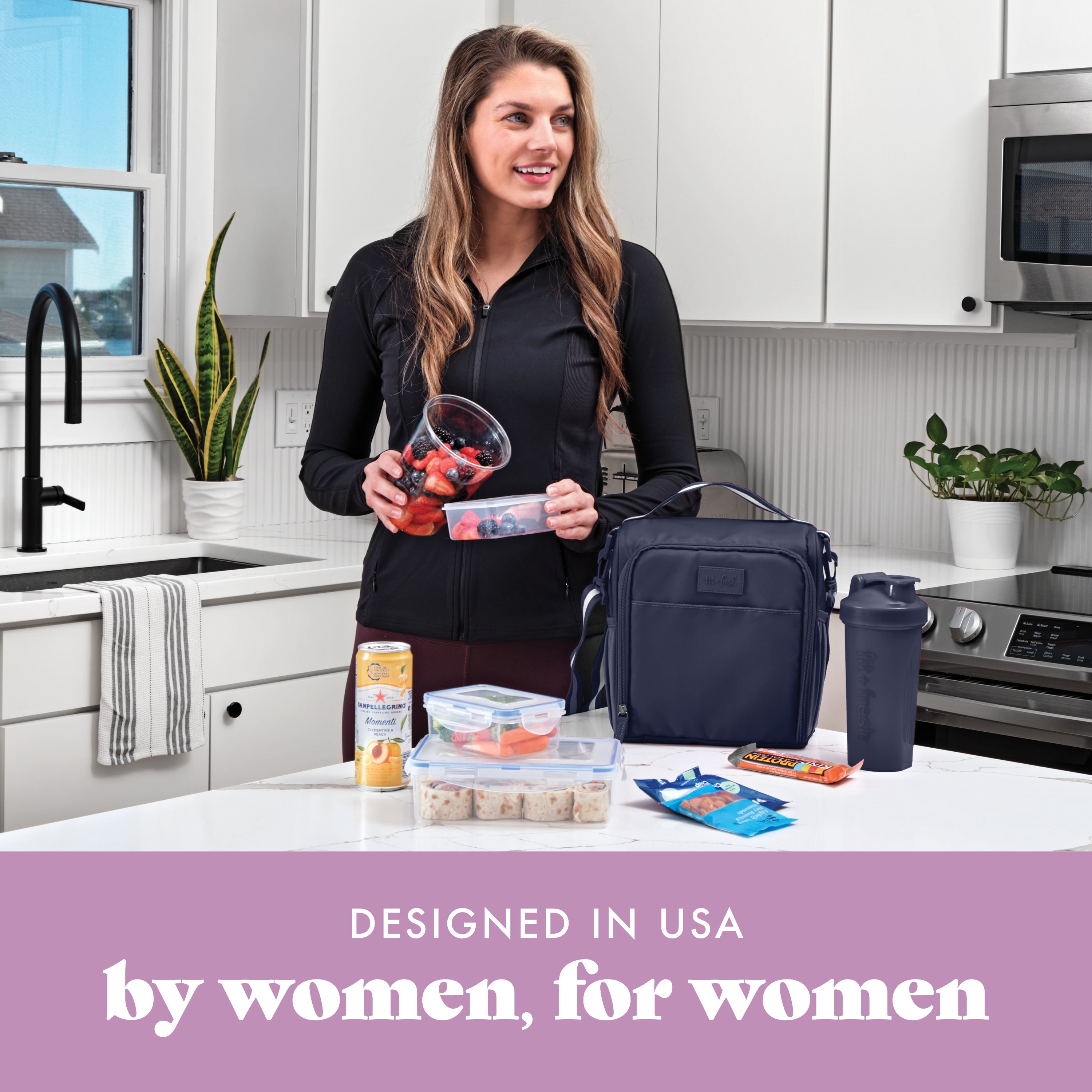 fit-fresh-bree-meal-prep-lunch-bag-with-lunch-kit-midnight-blue-6-piece-insulate image 6
