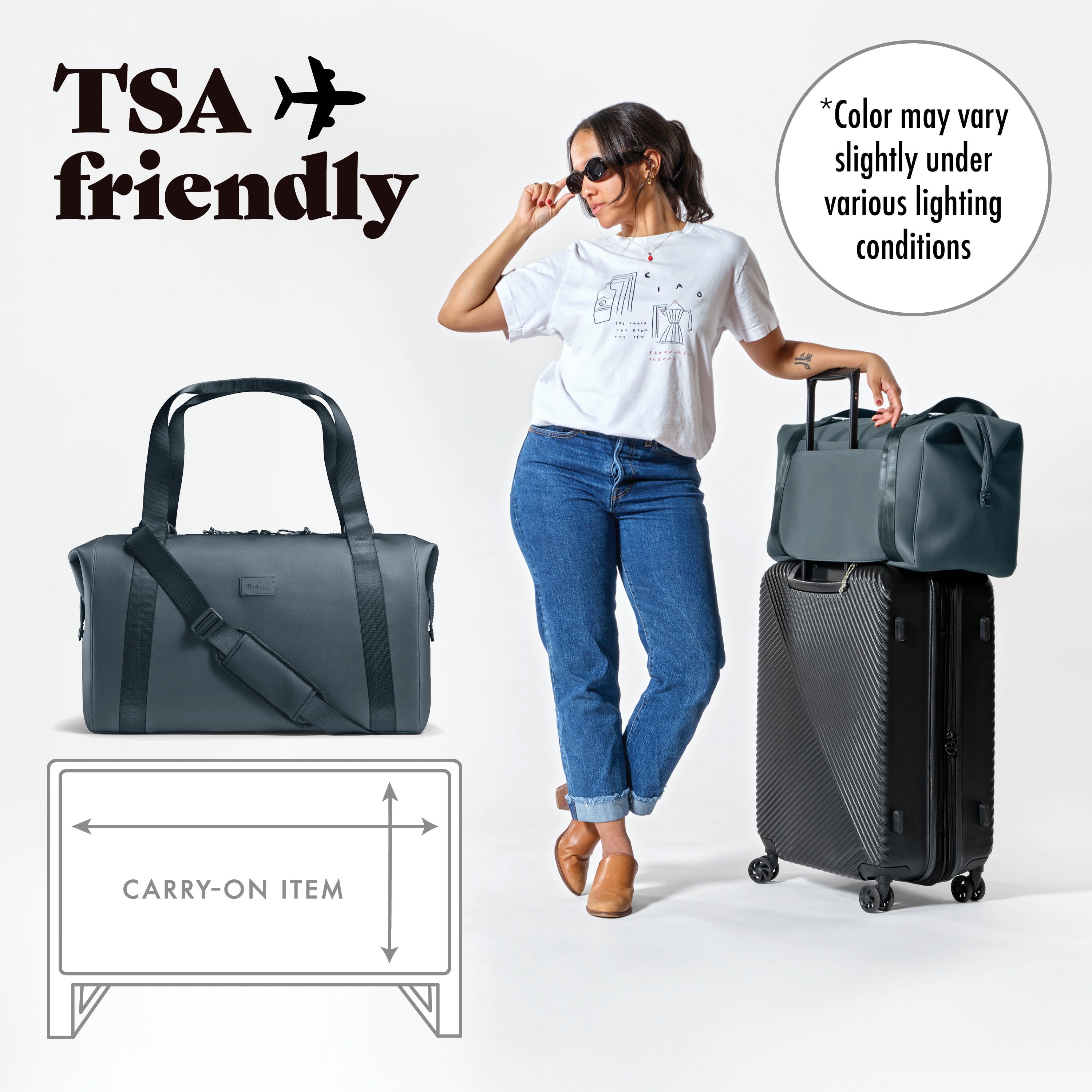fit-fresh-neoprene-adult-travel-duffel-basalt-19-carry-on-weekender-bag-with-tro image 3