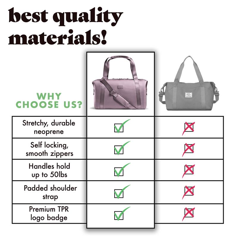 fit-fresh-neoprene-adult-travel-duffel-elderberry image 6