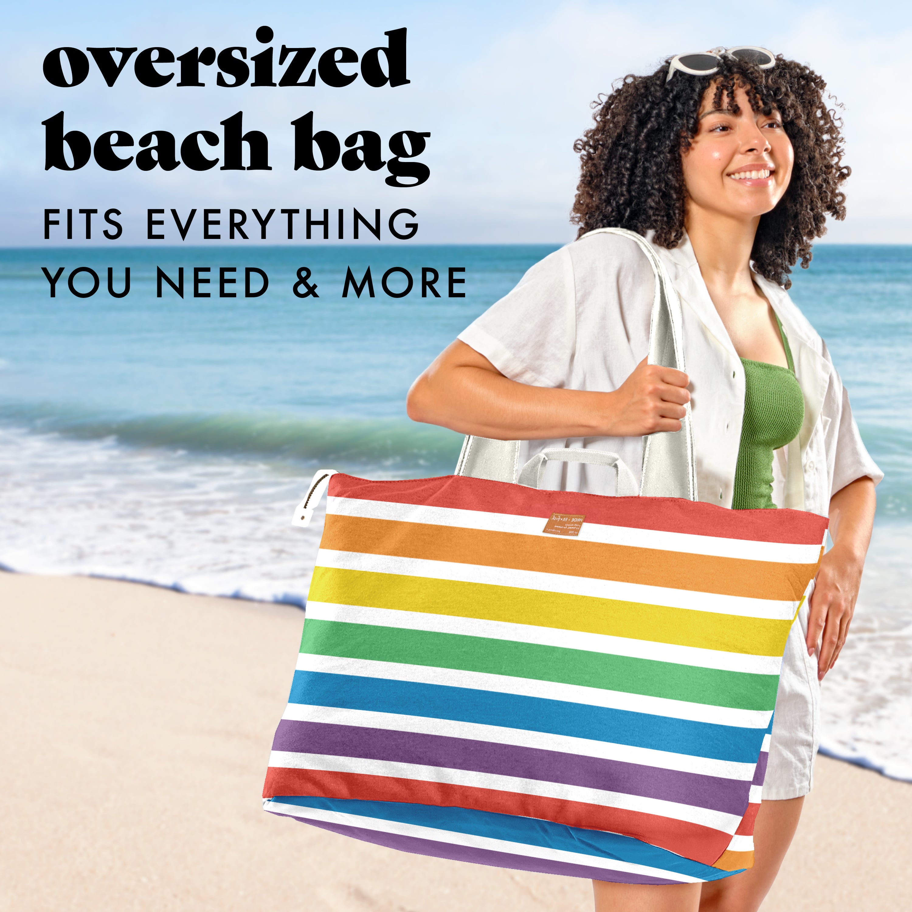 fit-fresh-all-the-things-xl-travel-tote-bag-colorful-stripe image 2