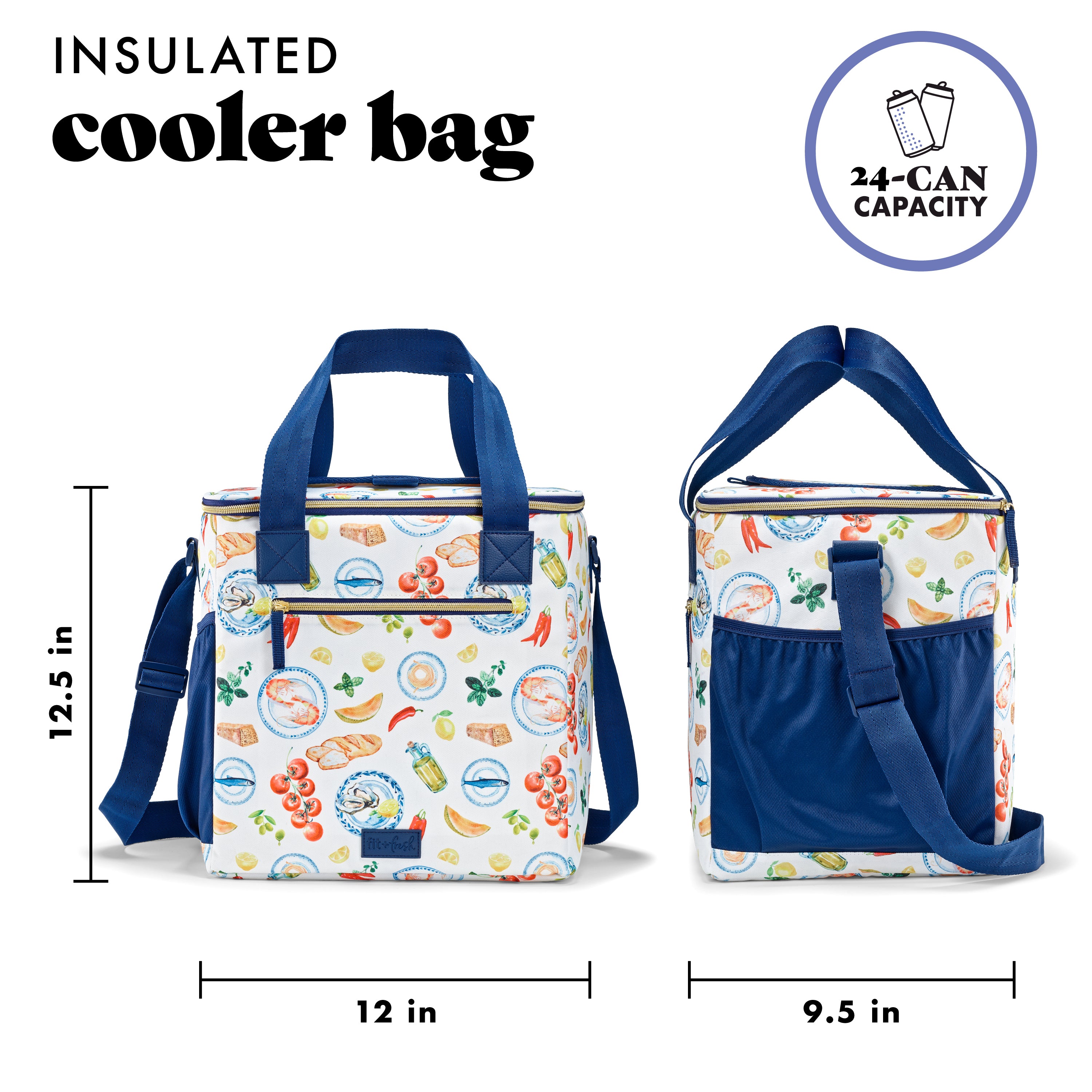 fit-fresh-regatta-24-can-soft-cooler-al-fresco-insulated-leak-resistant-soft-sid image 2