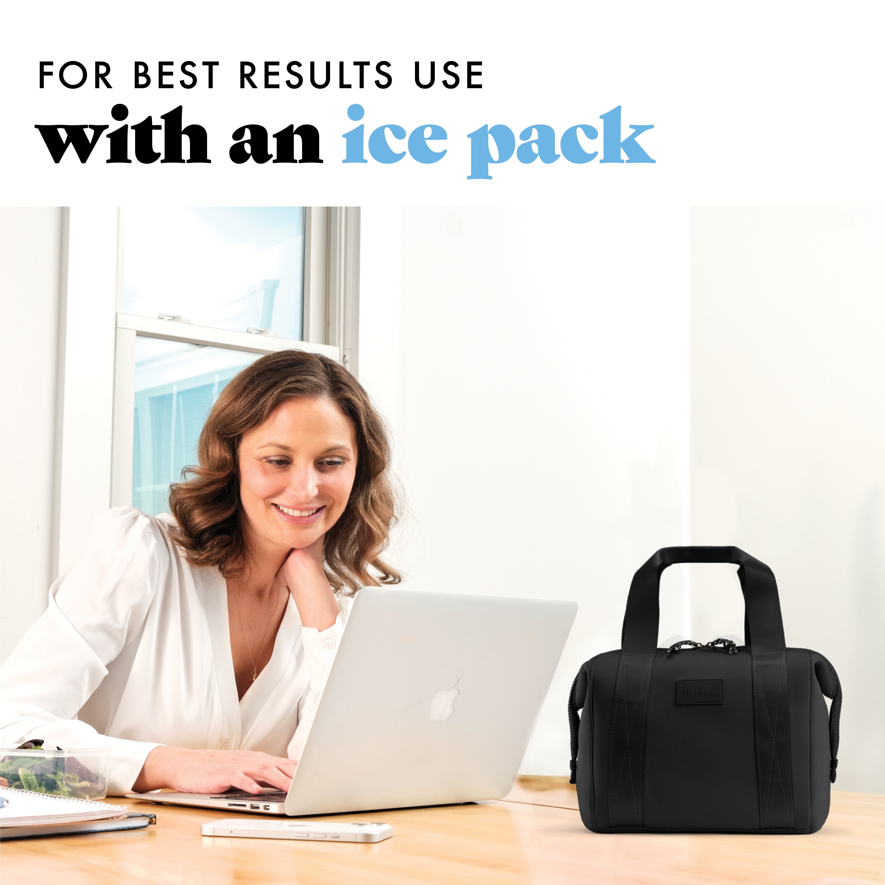 fit-fresh-remi-neoprene-lunch-bag-with-lunch-kit-black image 6