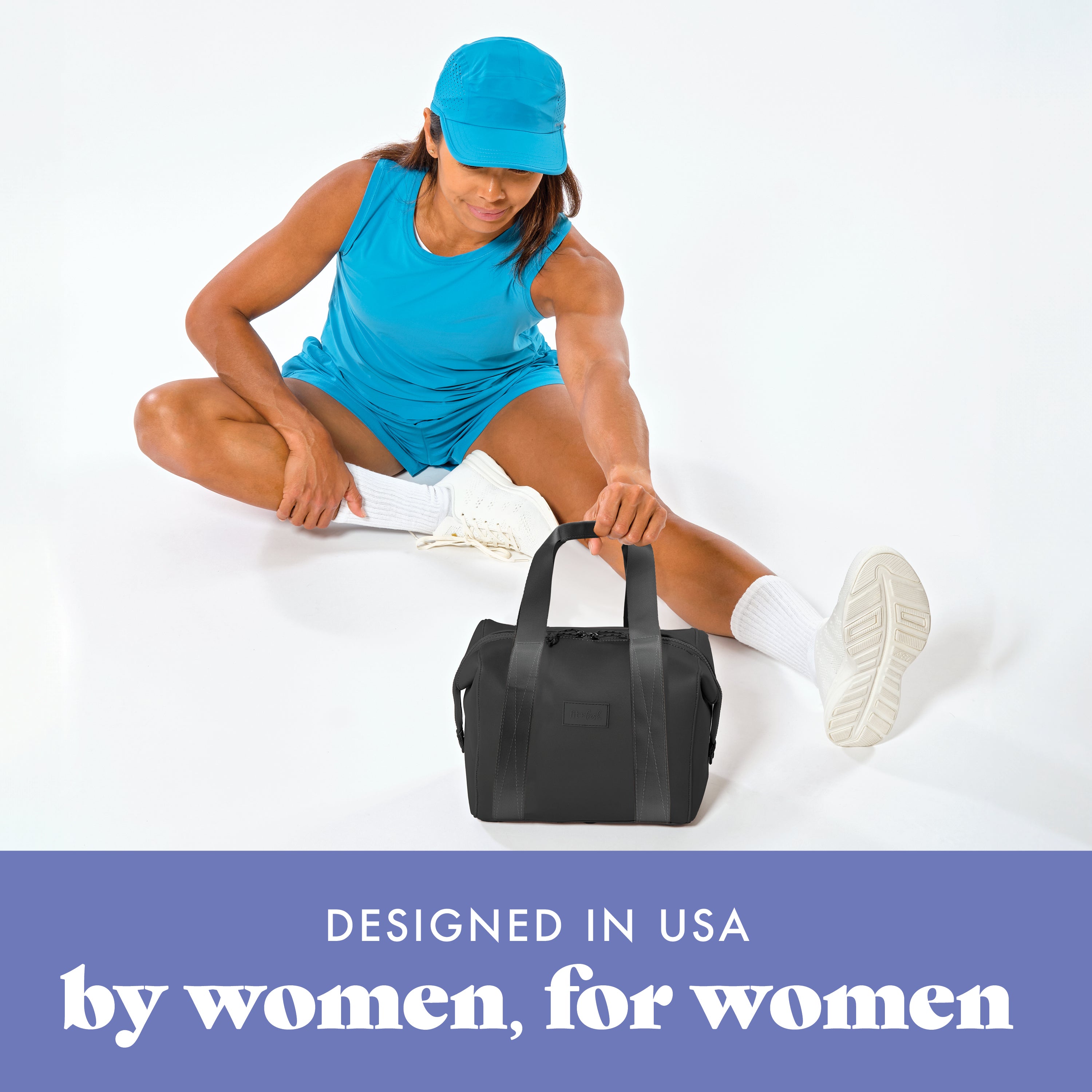fit-fresh-remi-neoprene-lunch-bag-with-lunch-kit-black image 7