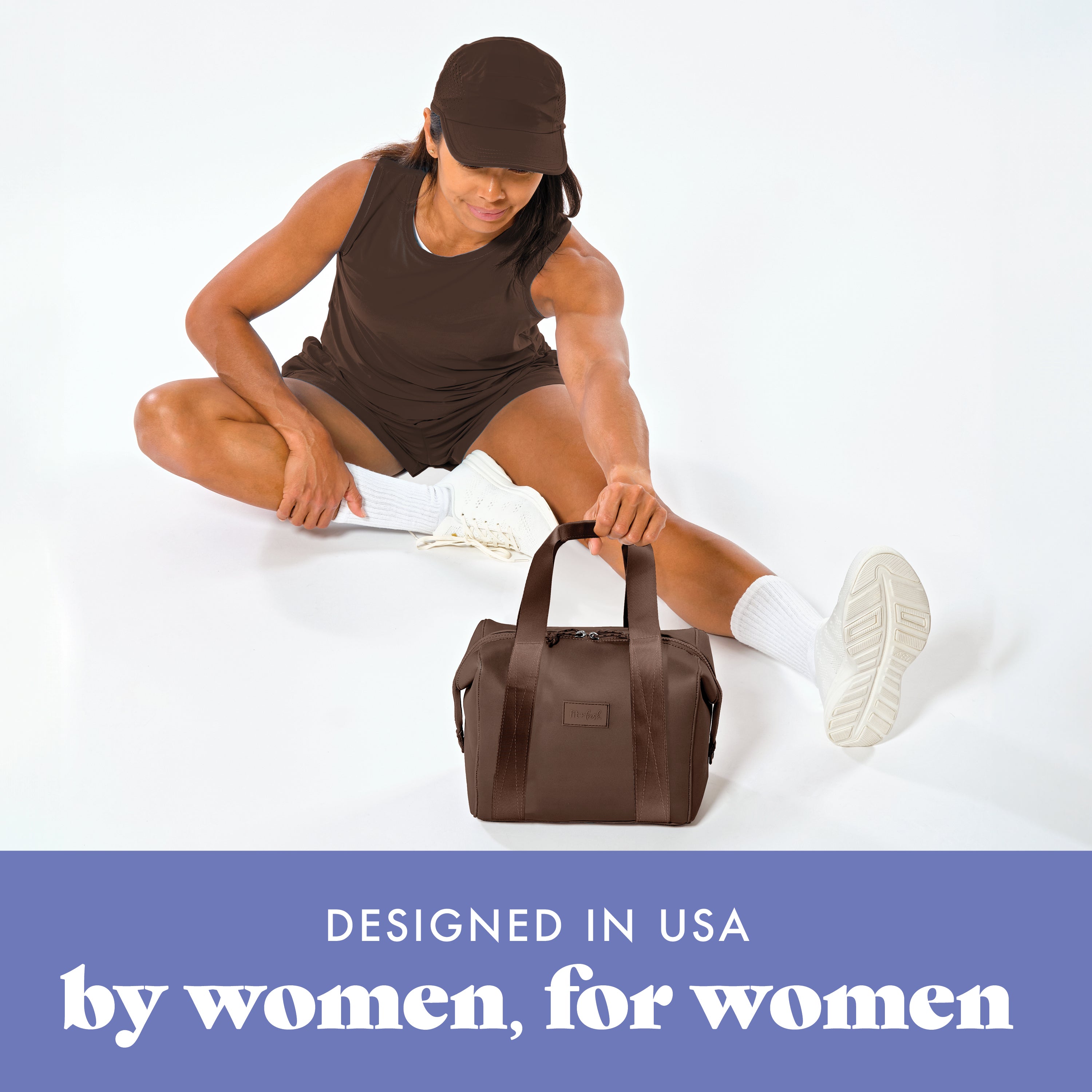 fit-fresh-remi-neoprene-lunch-bag-with-lunch-kit-dark-chocolate-machine-washable image 7