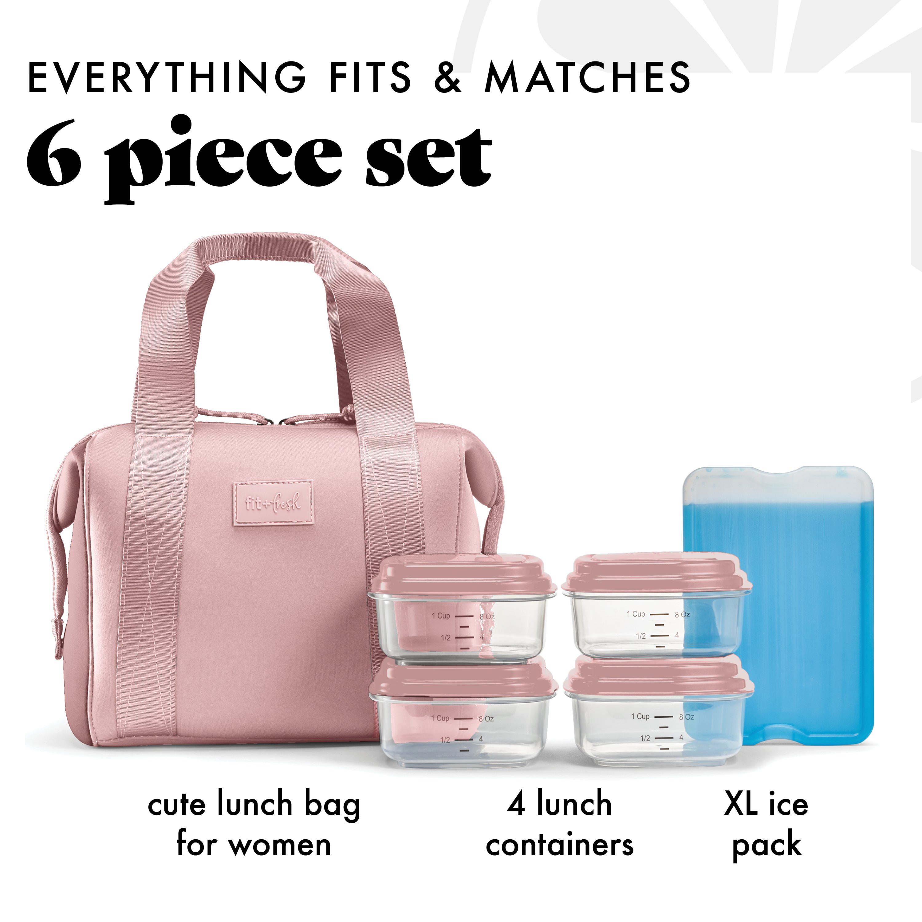 fit-fresh-remi-neoprene-lunch-bag-with-lunch-kit-mauve image 2