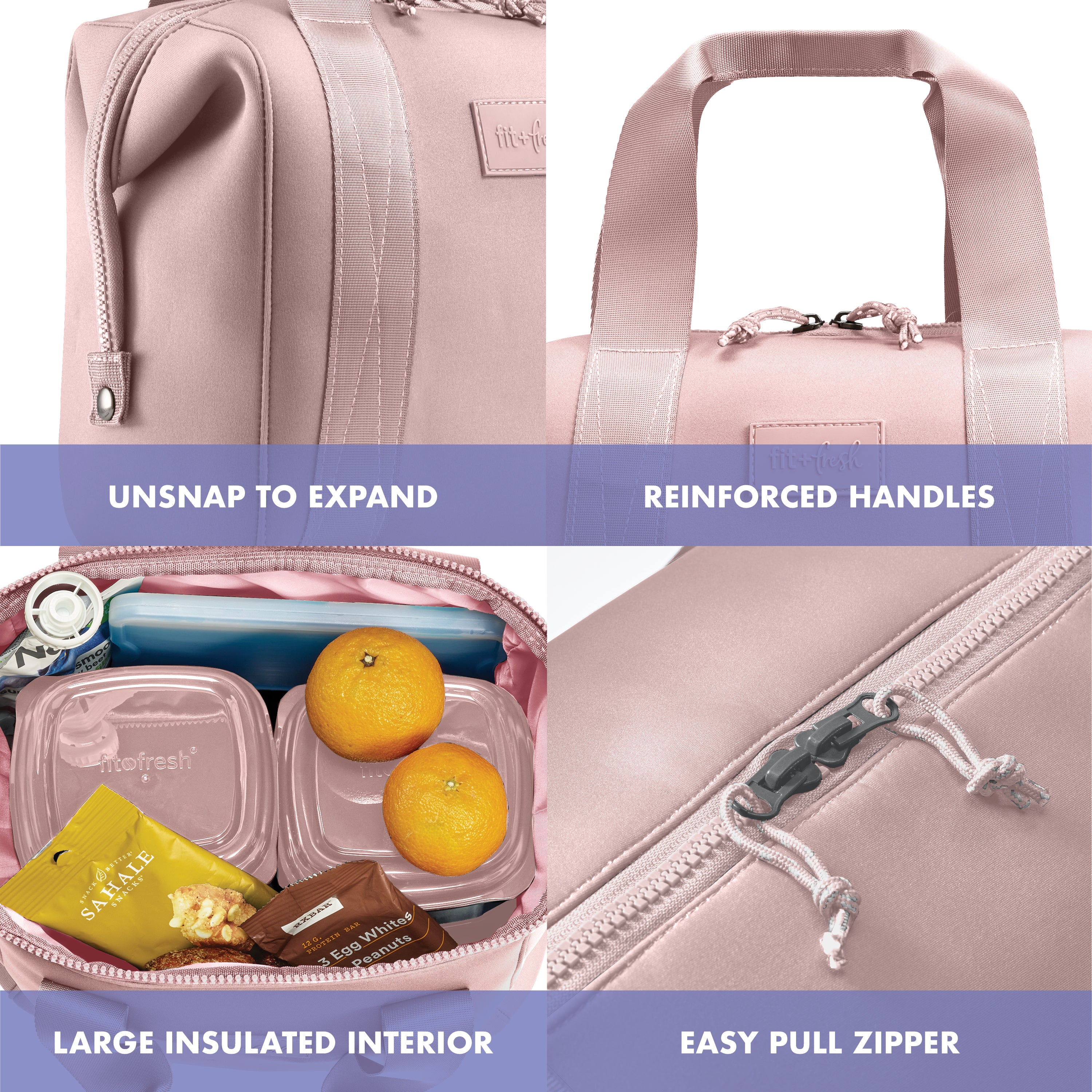 fit-fresh-remi-neoprene-lunch-bag-with-lunch-kit-mauve image 3