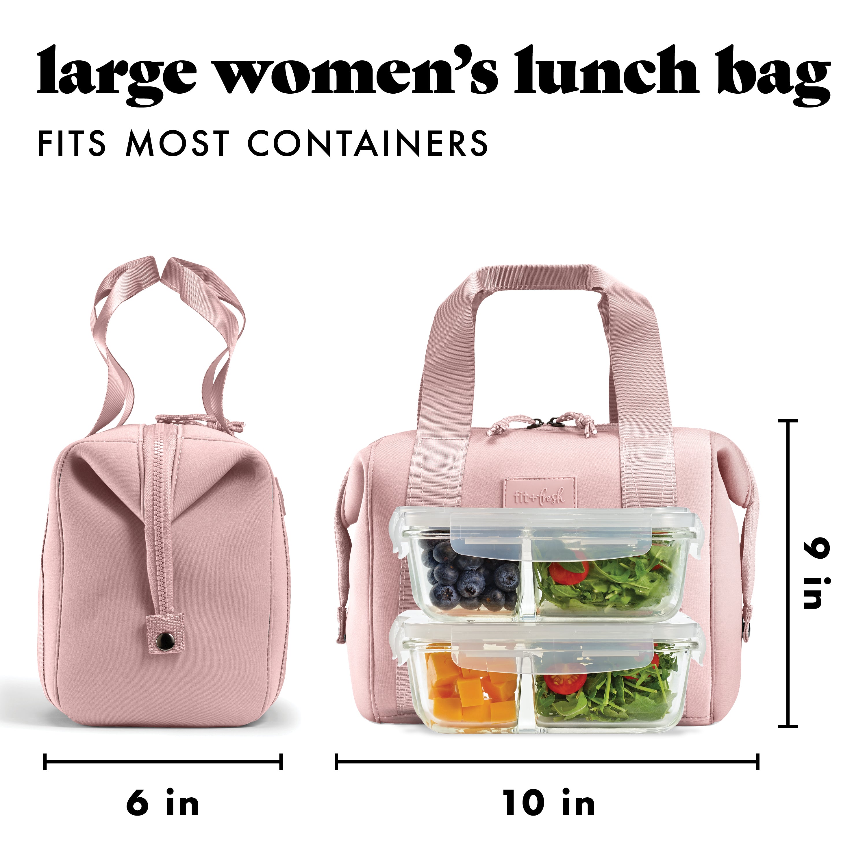 fit-fresh-remi-neoprene-lunch-bag-with-lunch-kit-mauve image 5