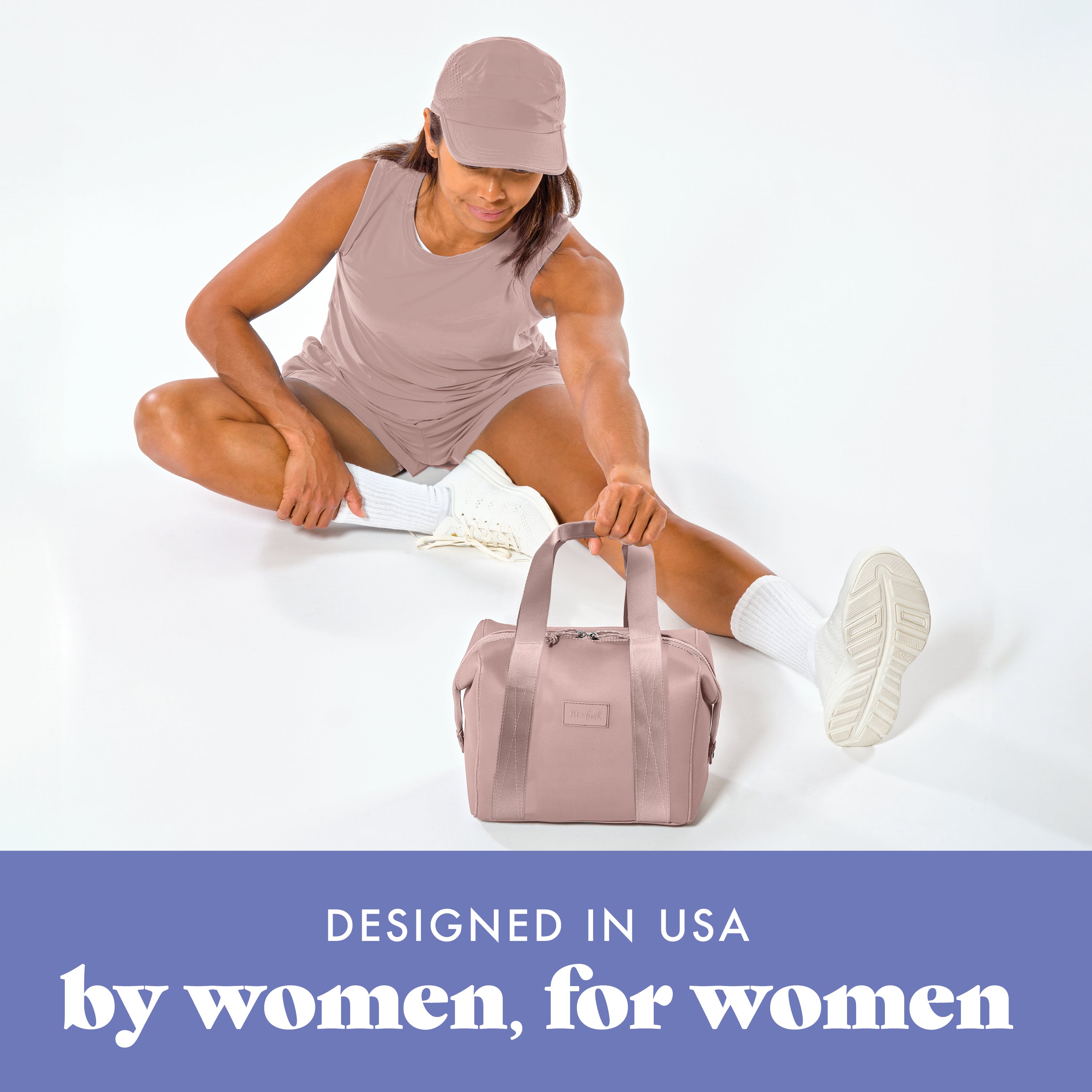 fit-fresh-remi-neoprene-lunch-bag-with-lunch-kit-mauve image 7