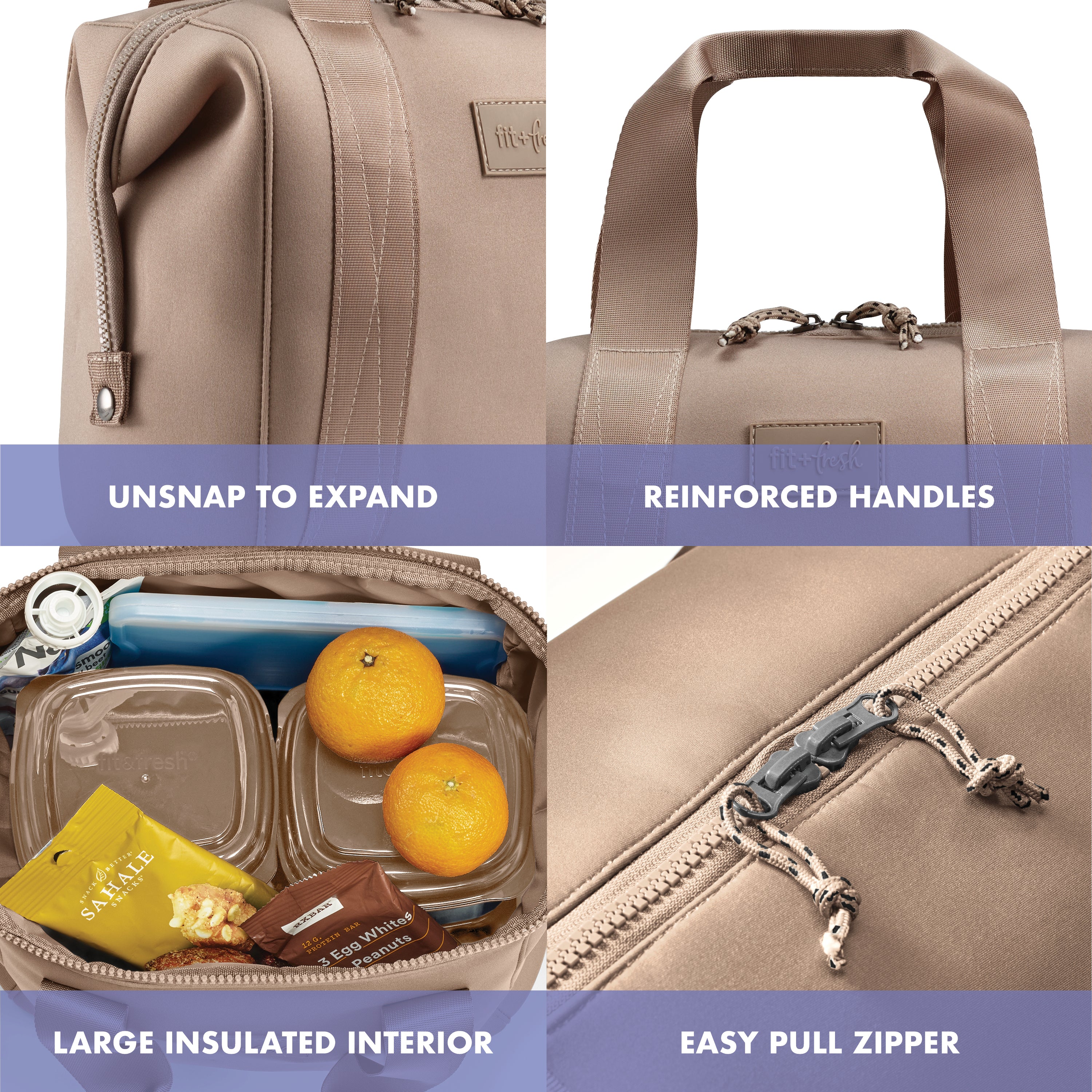 fit-fresh-remi-neoprene-lunch-bag-with-lunch-kit-taupe-machine-washable-self-ins image 3