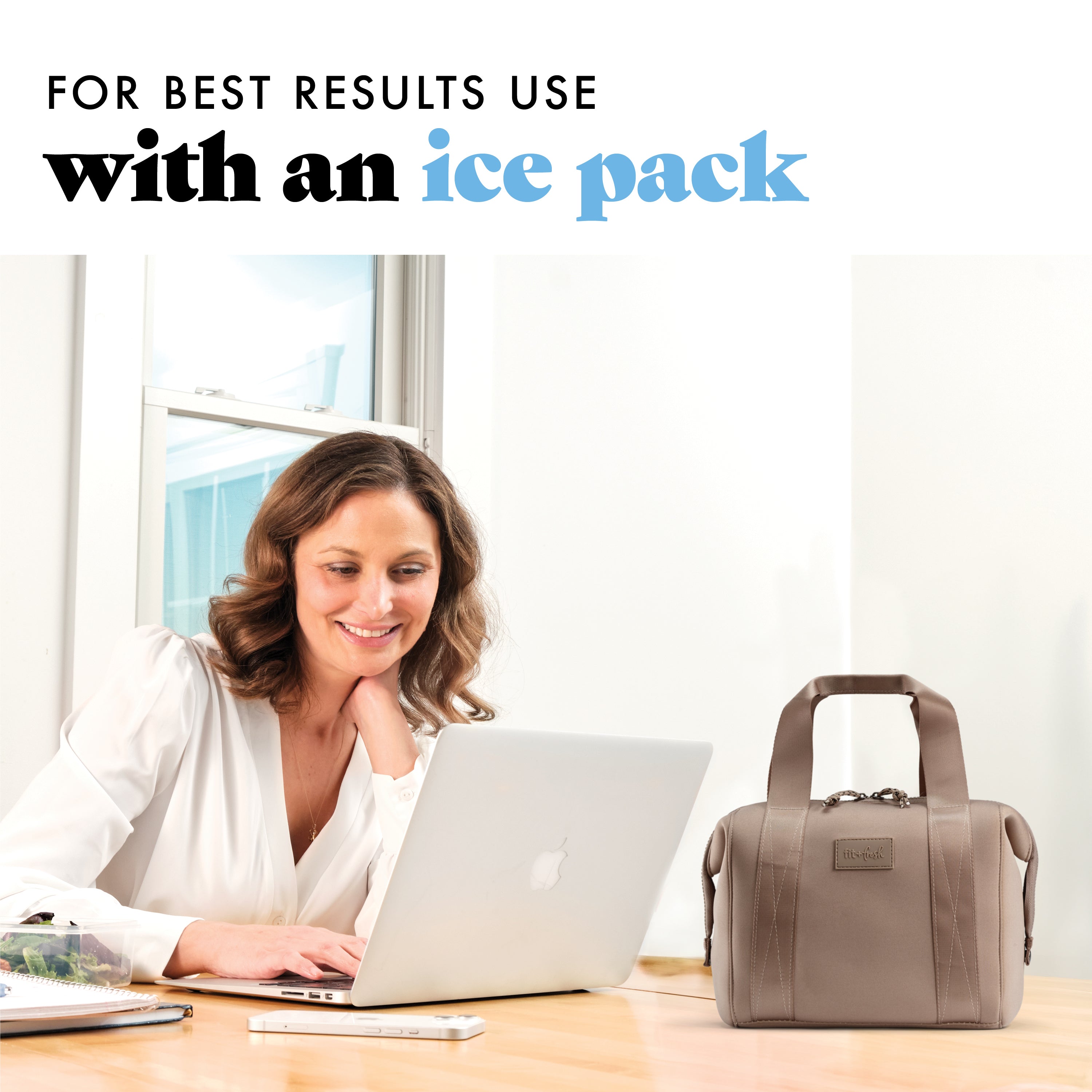 fit-fresh-remi-neoprene-lunch-bag-with-lunch-kit-taupe-machine-washable-self-ins image 6