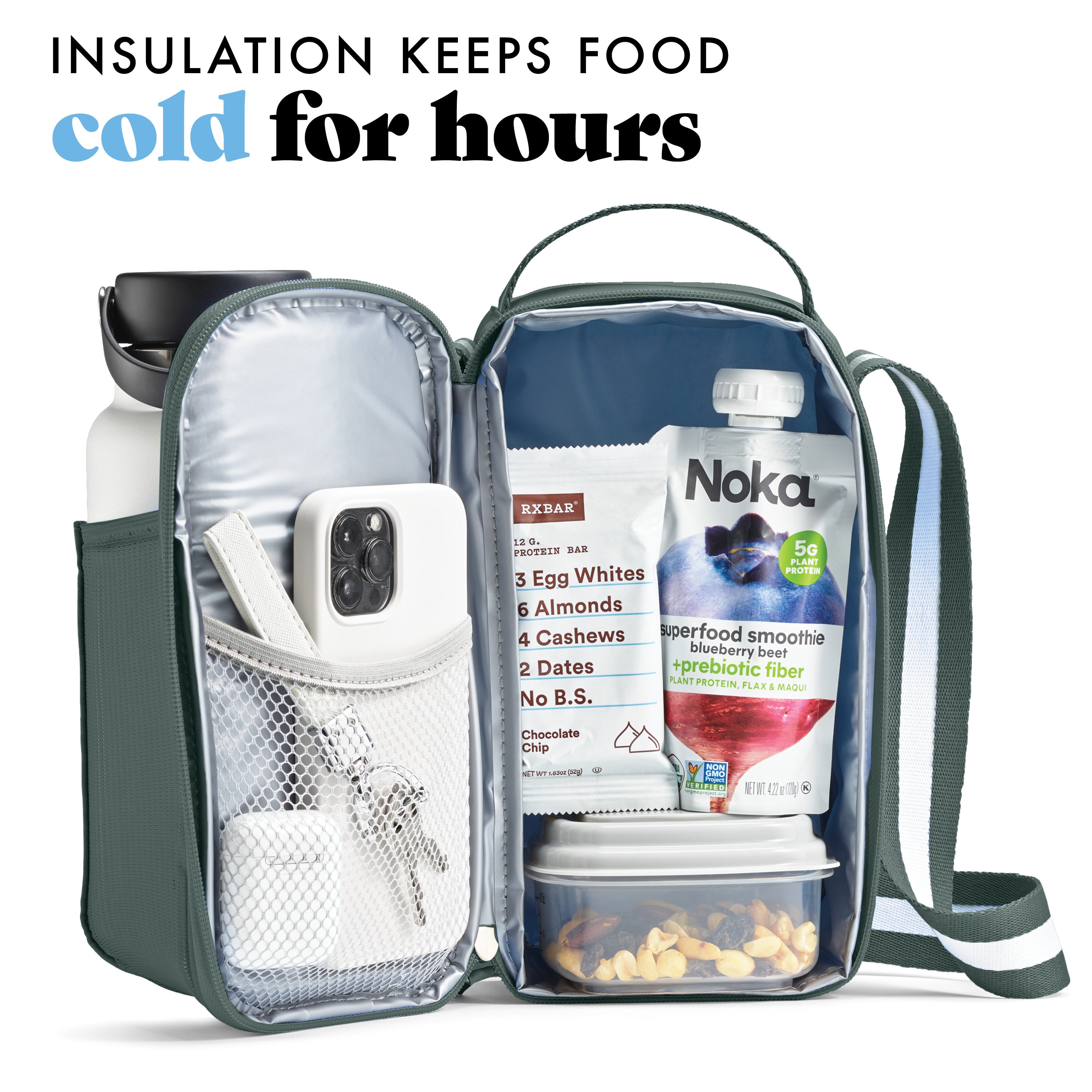 fit-fresh-nina-water-bottle-cooler-crossbody-bag-sage-insulated-crossbody-for-40 image 5