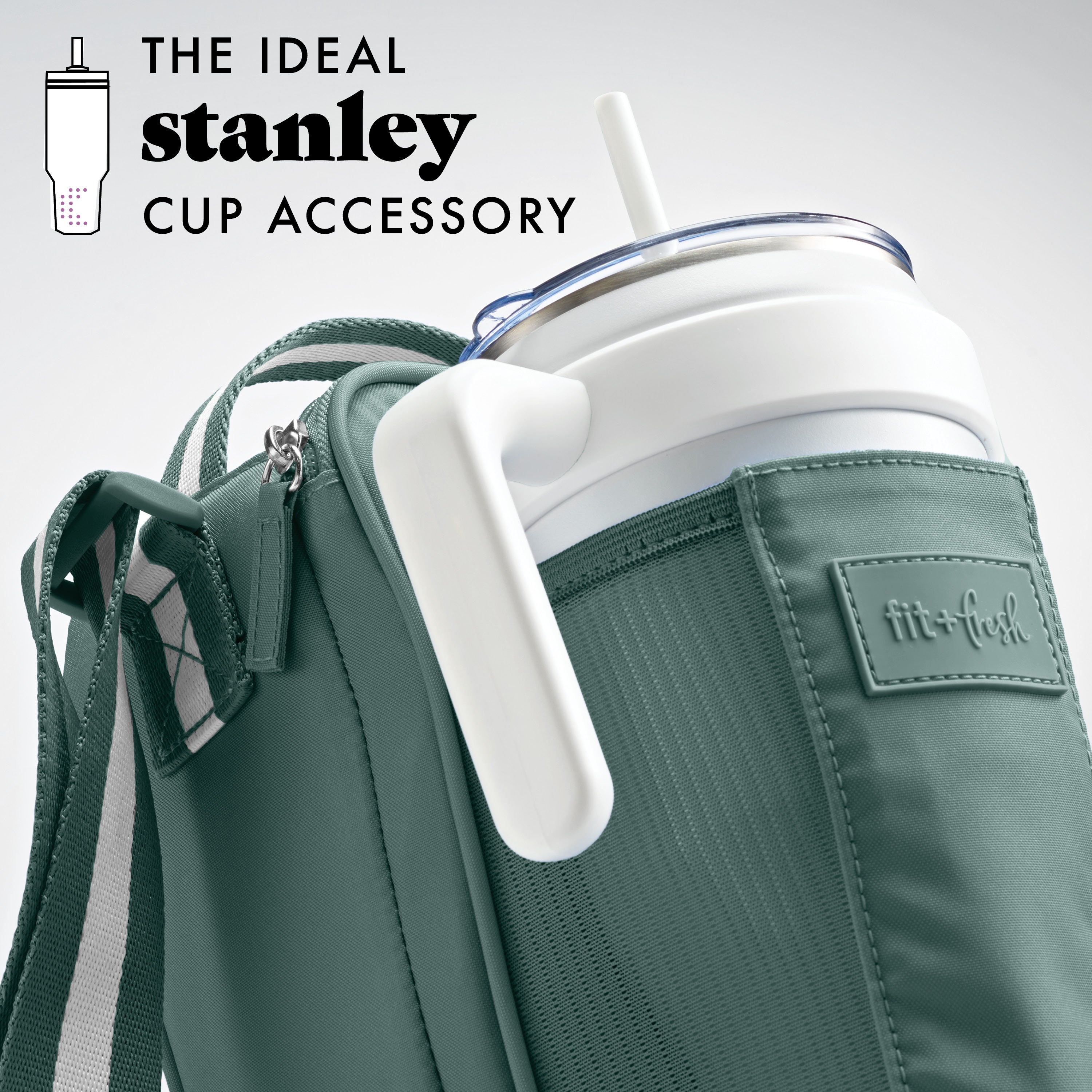 fit-fresh-nina-water-bottle-cooler-crossbody-bag-sage-insulated-crossbody-for-40 image 3