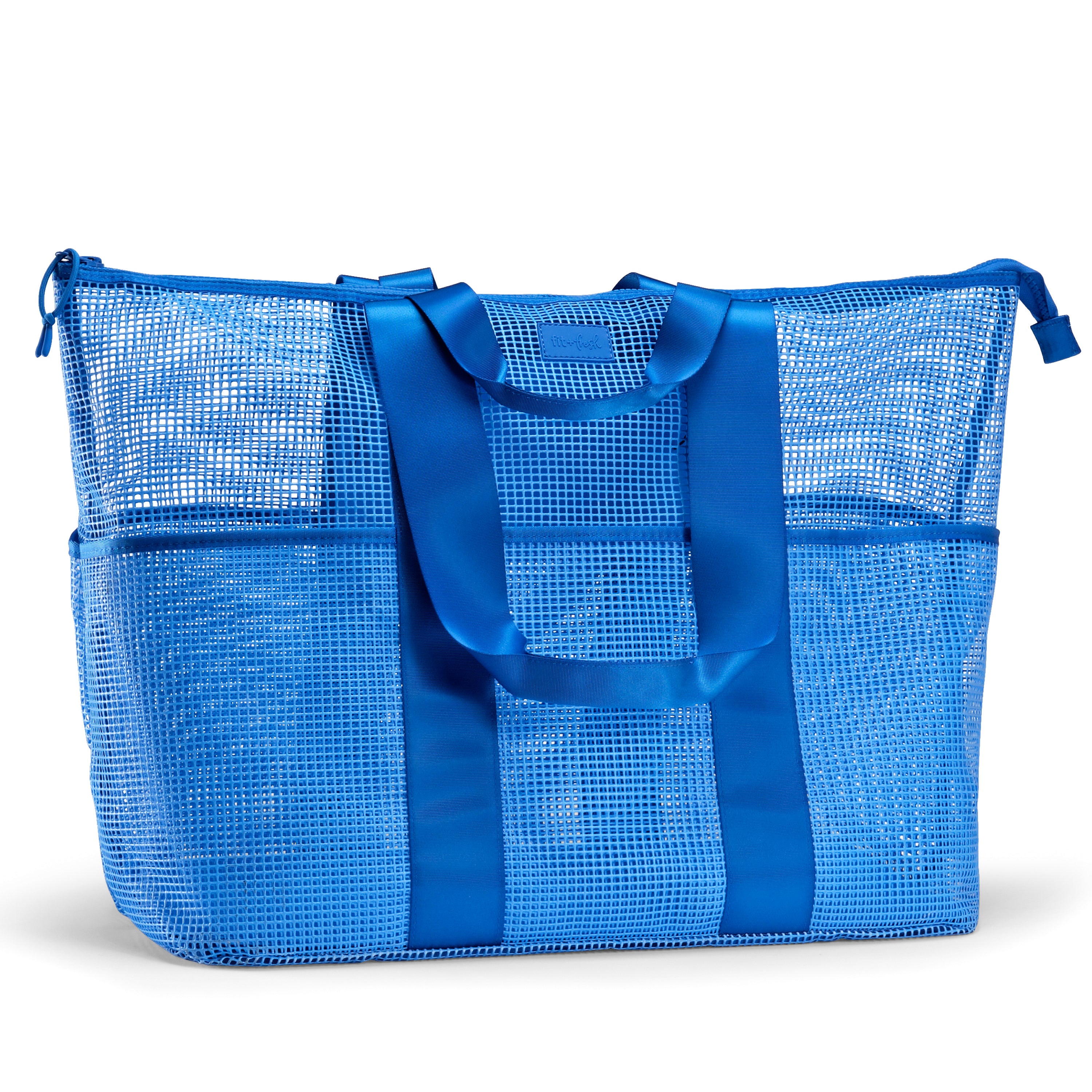 fit-fresh-the-shore-thing-xl-marine-grade-mesh-beach-bag-marina-blue image 1