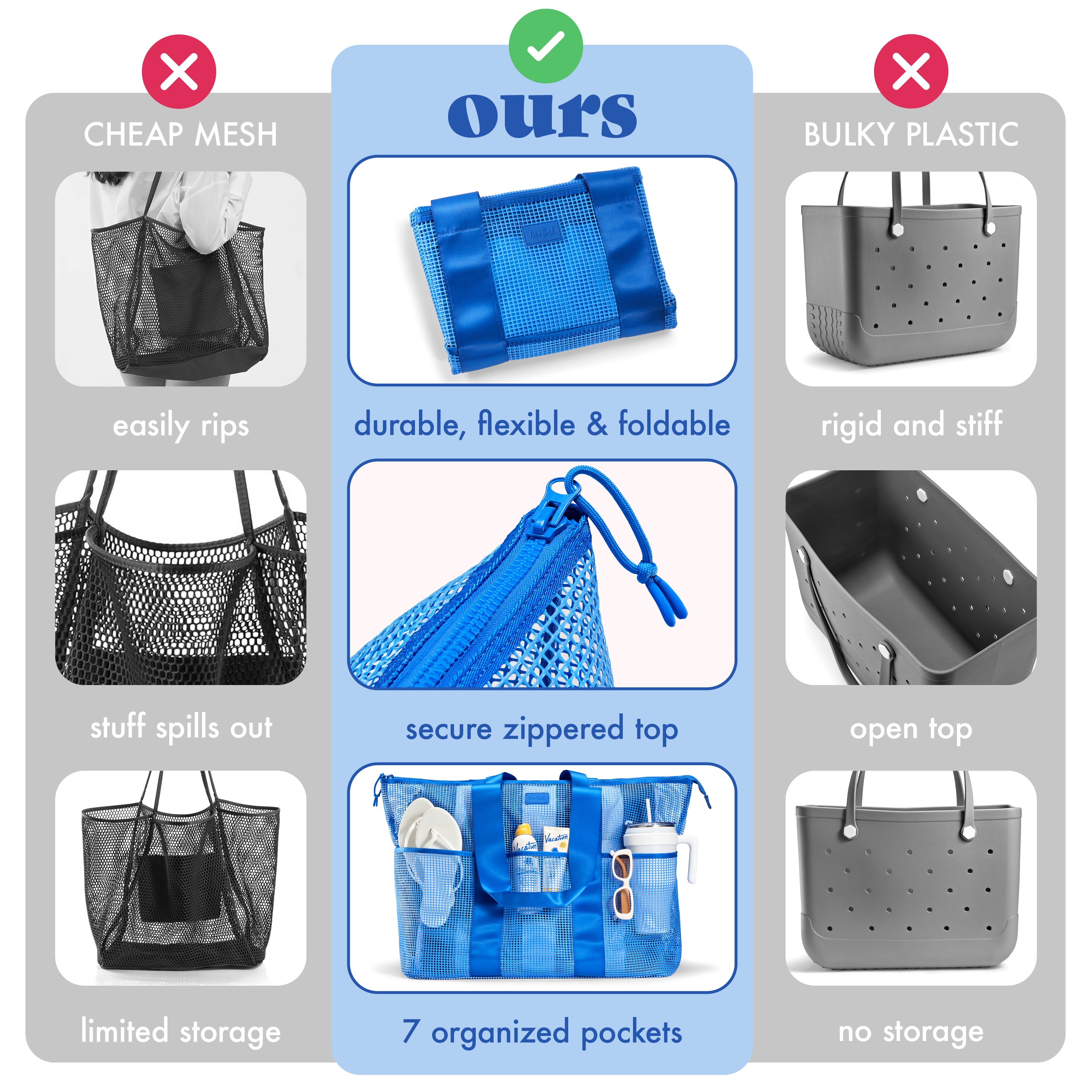 fit-fresh-the-shore-thing-xl-marine-grade-mesh-beach-bag-marina-blue image 6