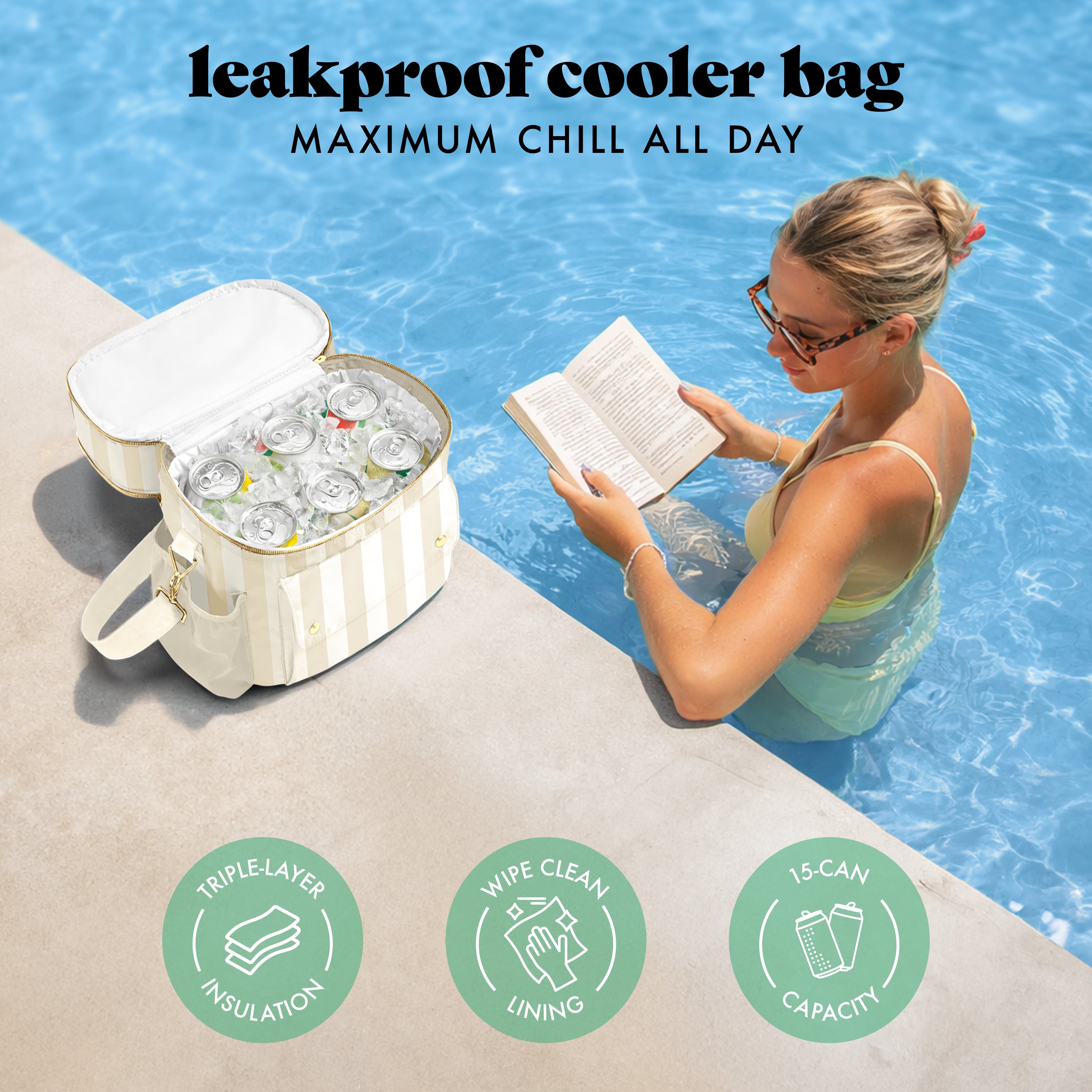 fit-fresh-sidekick-15-can-dual-compartment-cooler-bag-pina-colada-cabana-stripe- image 4