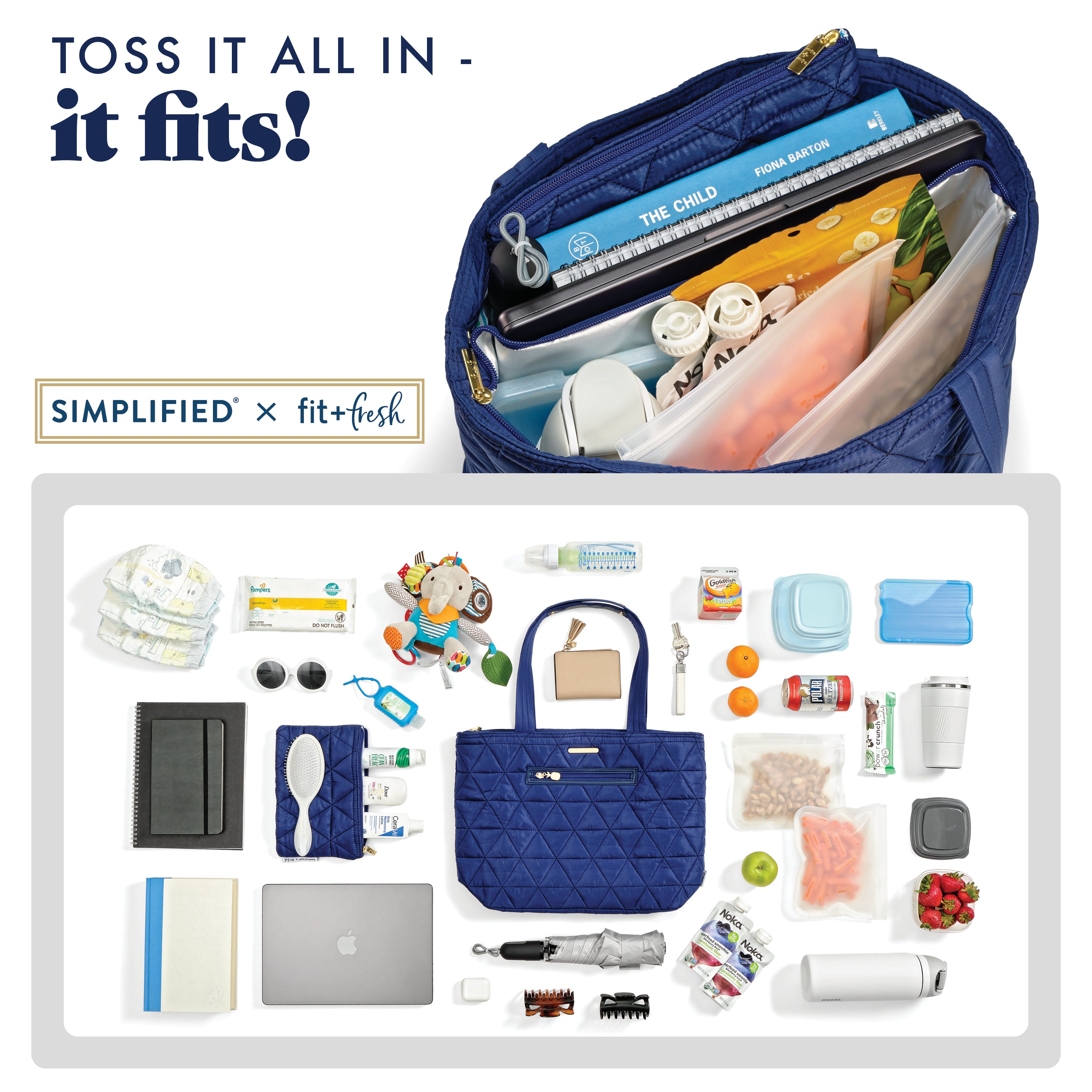 fit-fresh-metro-tote-2-in-1-work-lunch-bag-insulated-lunch-pocket-laptop-tote-fo image 5