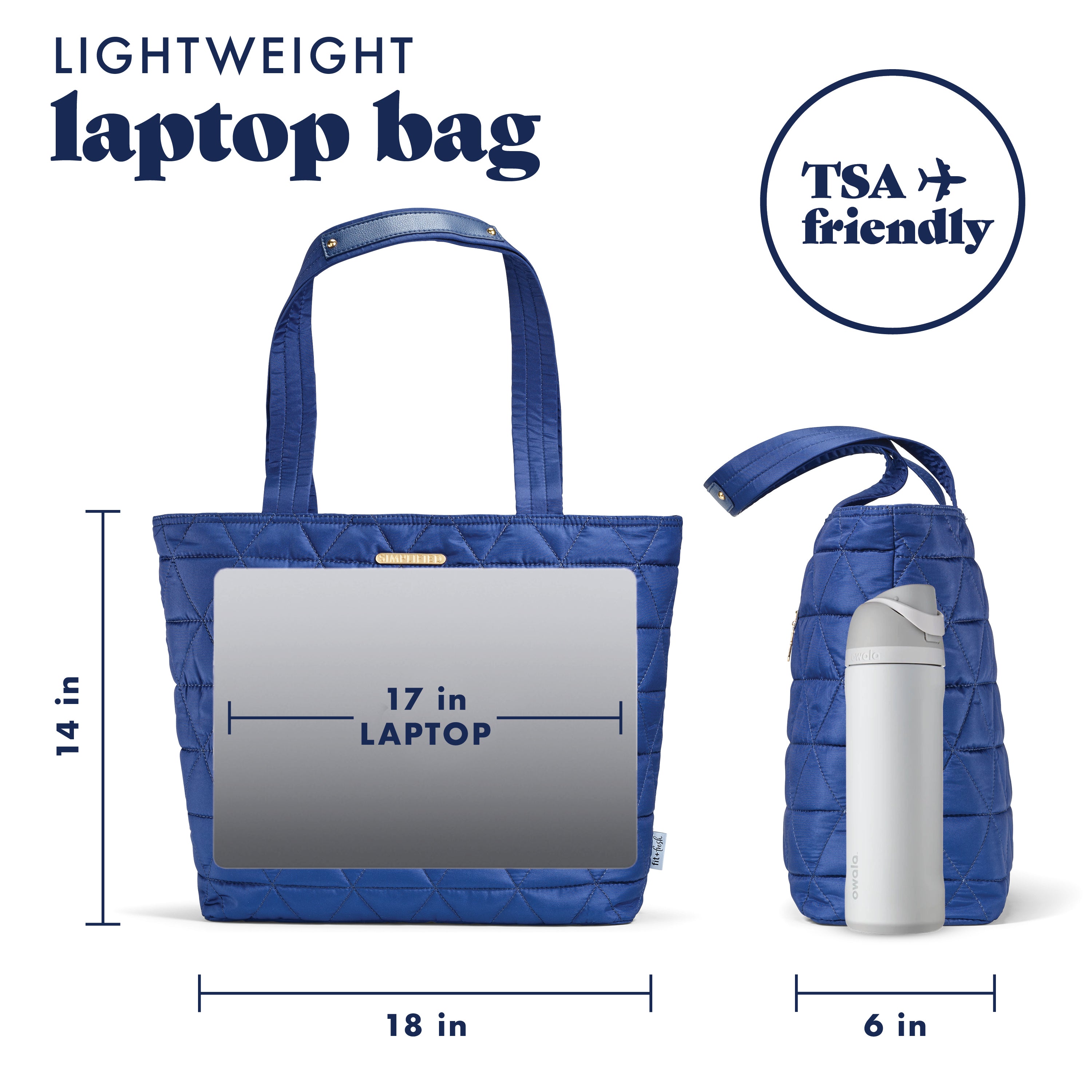 fit-fresh-metro-tote-2-in-1-work-lunch-bag-insulated-lunch-pocket-laptop-tote-fo image 2