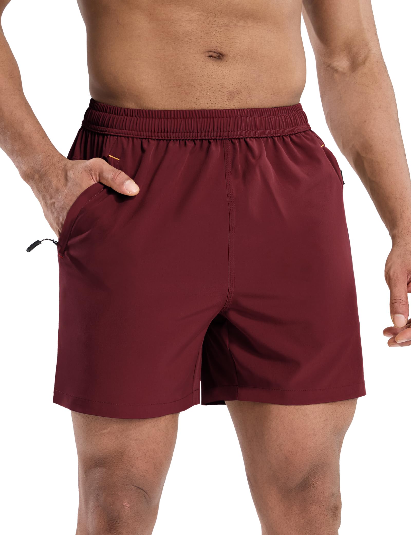 mier-sprintdry-5-men-s-running-shorts-recycled-stretch-athletic-shorts-with-line image 5