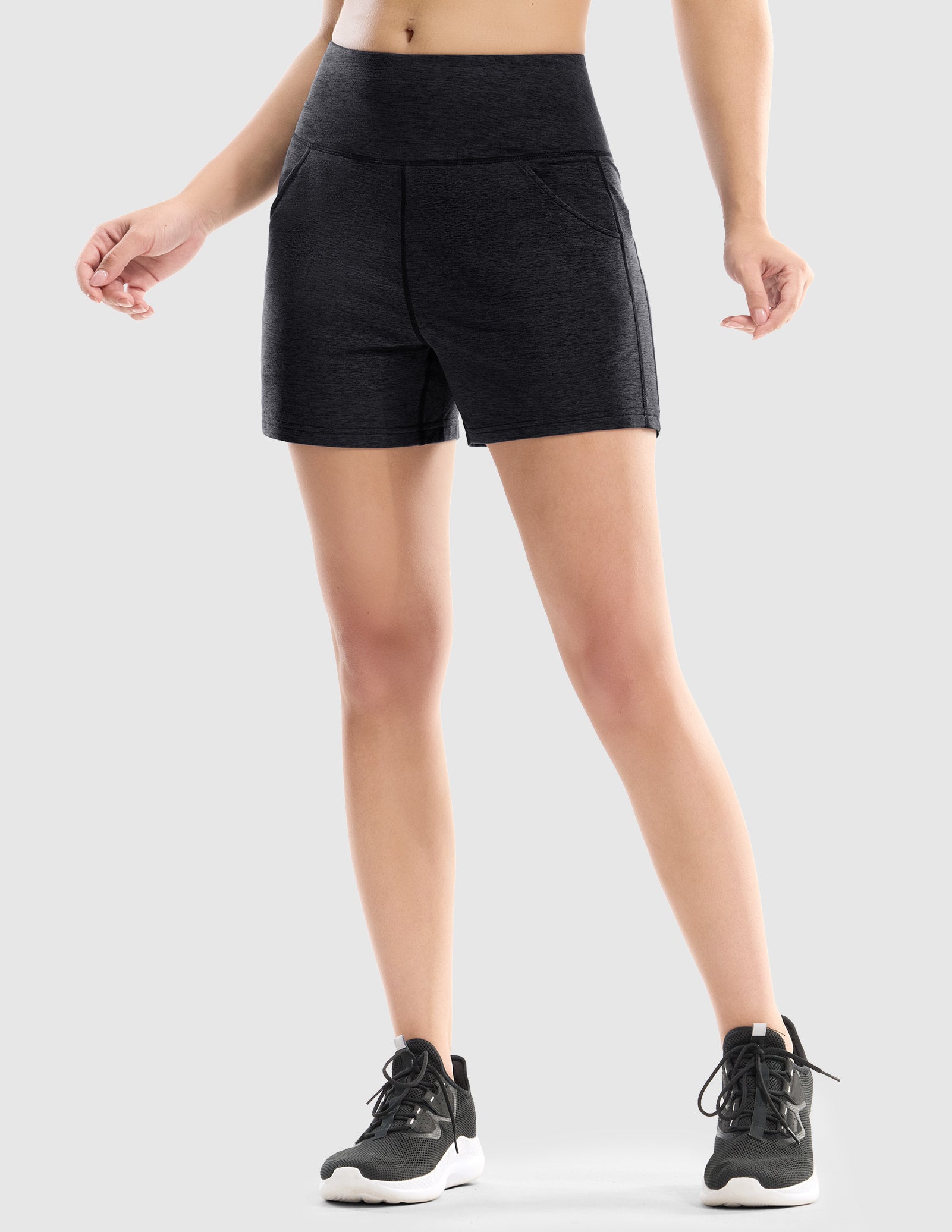 mier-women-s-x-sofort-ultra-soft-running-shorts-with-secure-phone-pockets-sweat- image 3