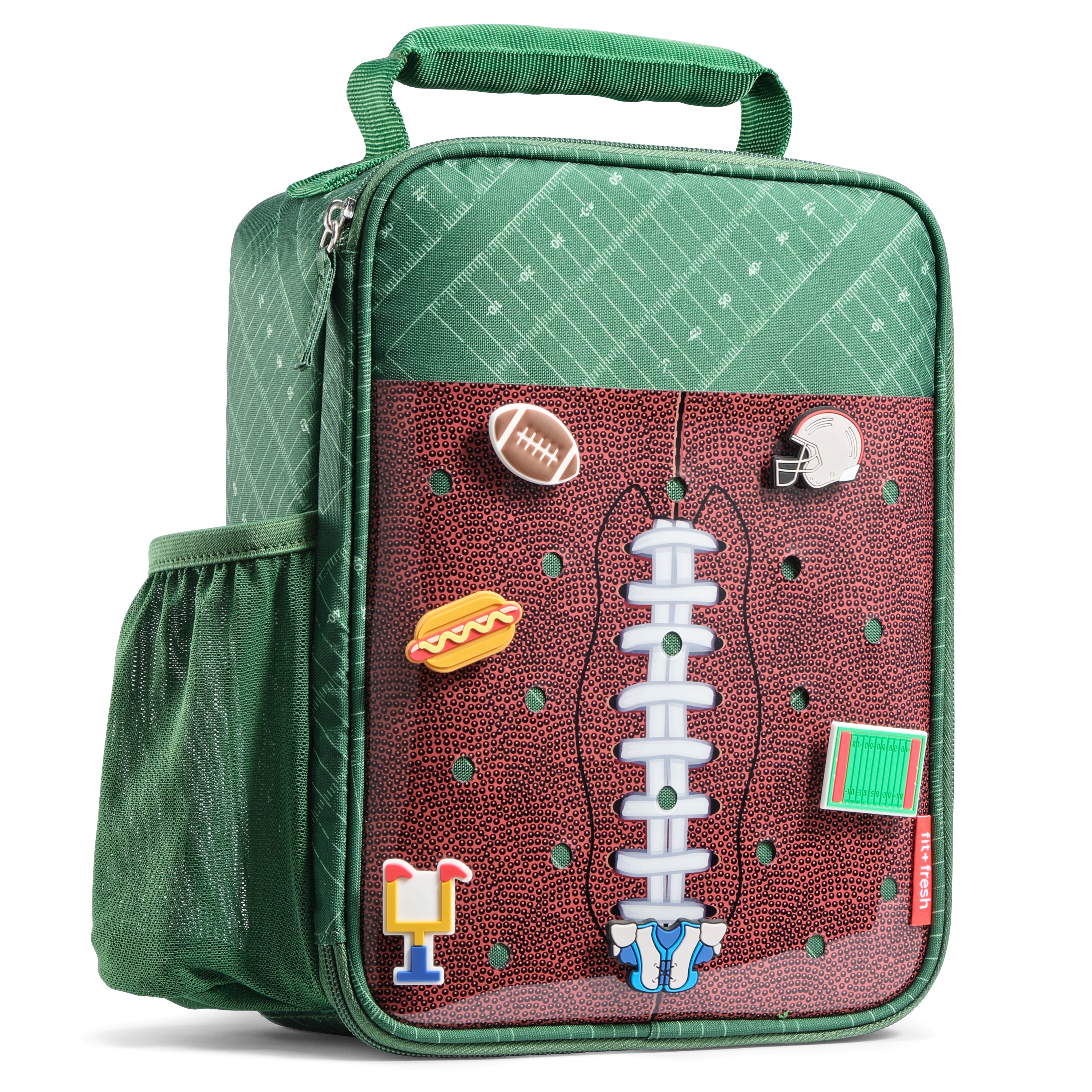fit-fresh-charm-kids-insulated-lunch-bag-with-22-charm-slots-6-included-sports-c image 1