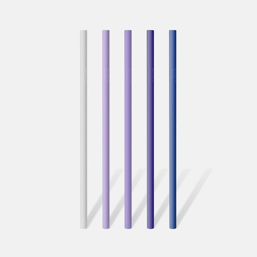 built-silicone-straw-set-with-cleaner-5-pack-bpa-free-reusable-straws-dishwasher image 1