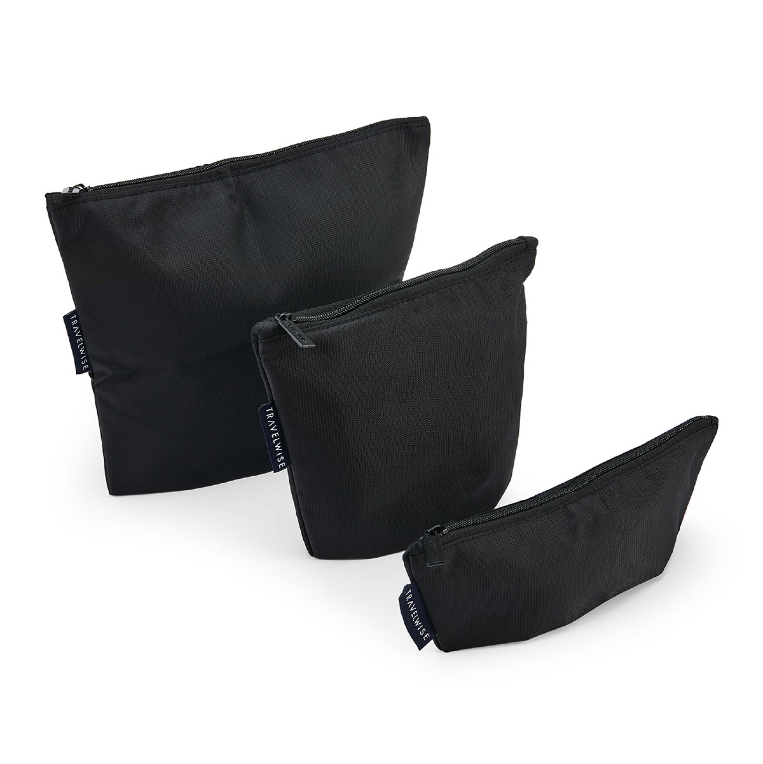 built-travelwise-3-piece-top-zip-pouch-set-small-medium-large-polyester-travel-o image 5