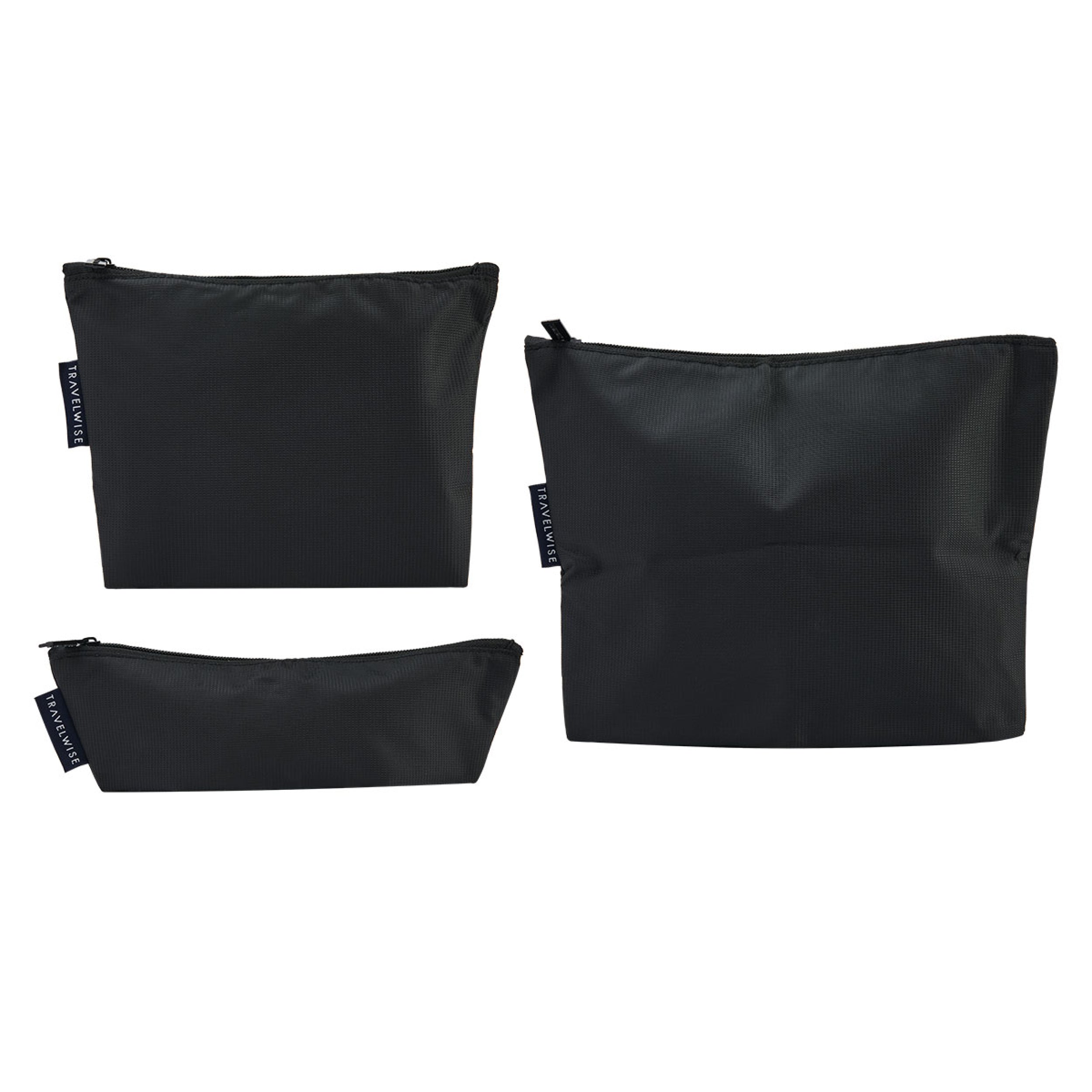 built-travelwise-3-piece-top-zip-pouch-set-small-medium-large-polyester-travel-o image 6
