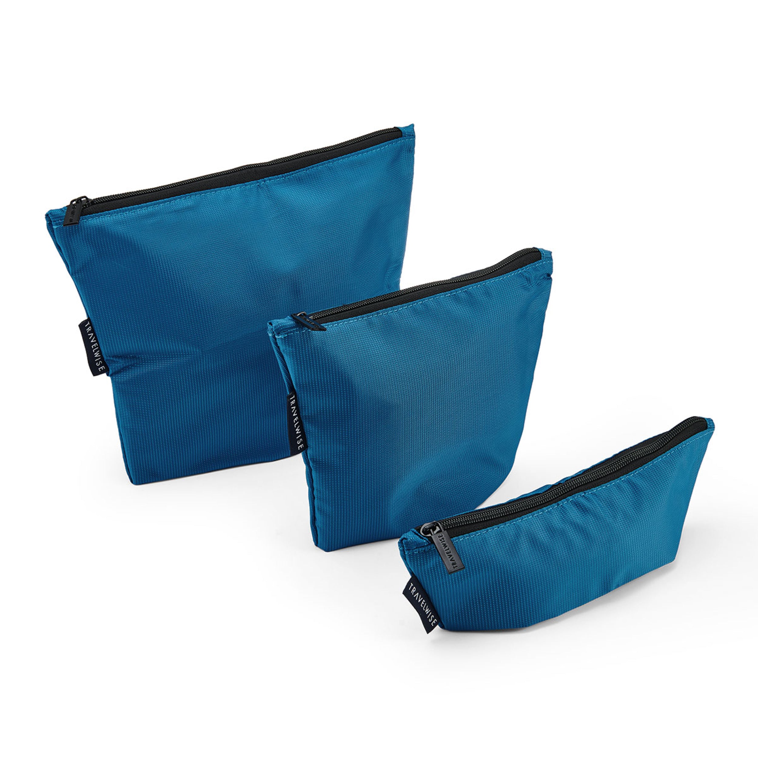 built-travelwise-3-piece-top-zip-pouch-set-small-medium-large-polyester-travel-o image 1